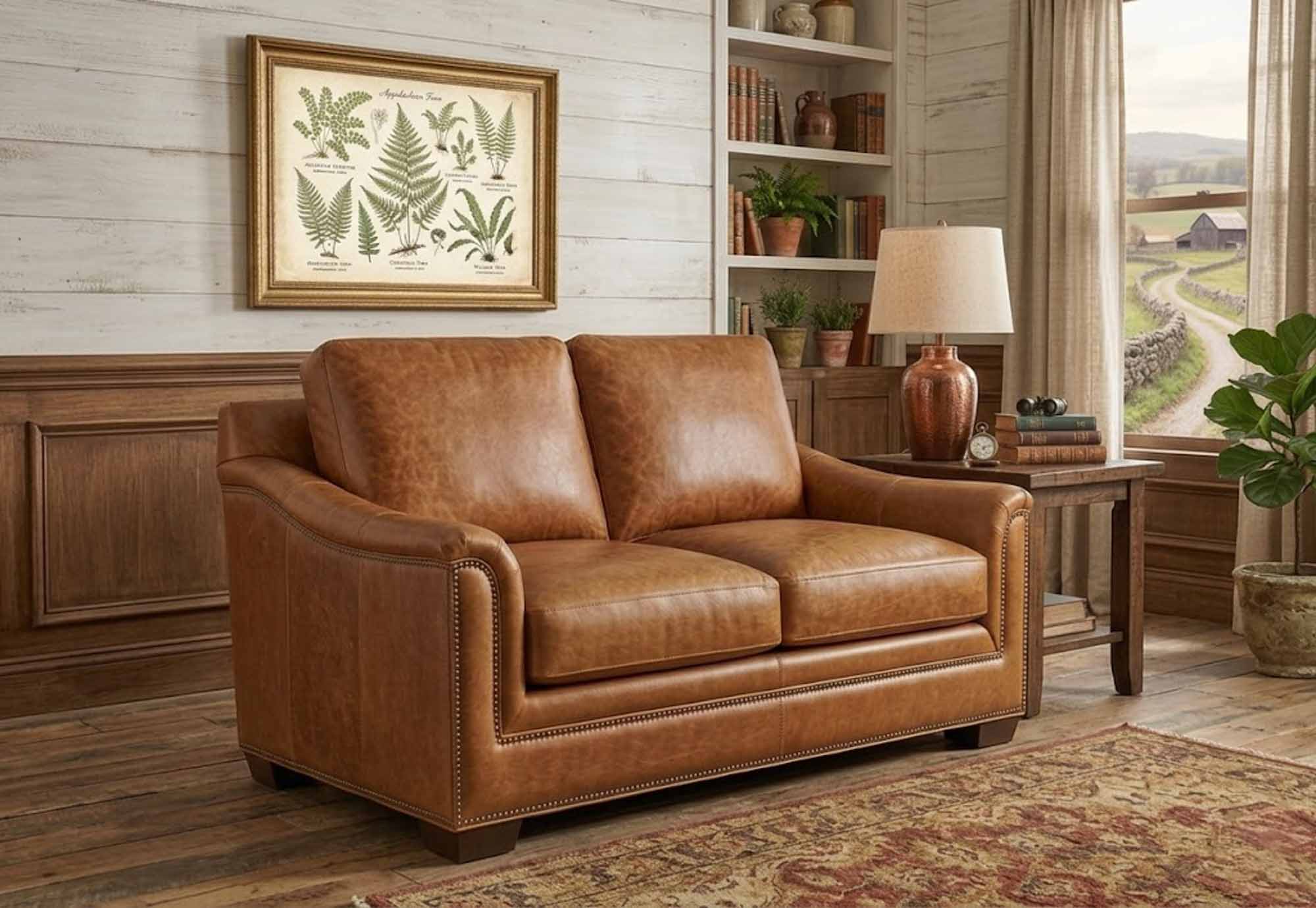 Randleman Leather Loveseat - Image 4