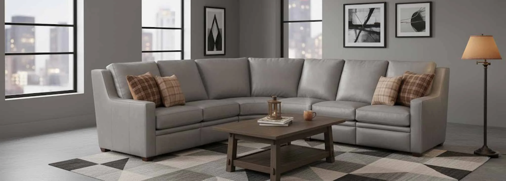 Raymond Leather Power Reclining Sectional With Articulating Headrest - Image 12