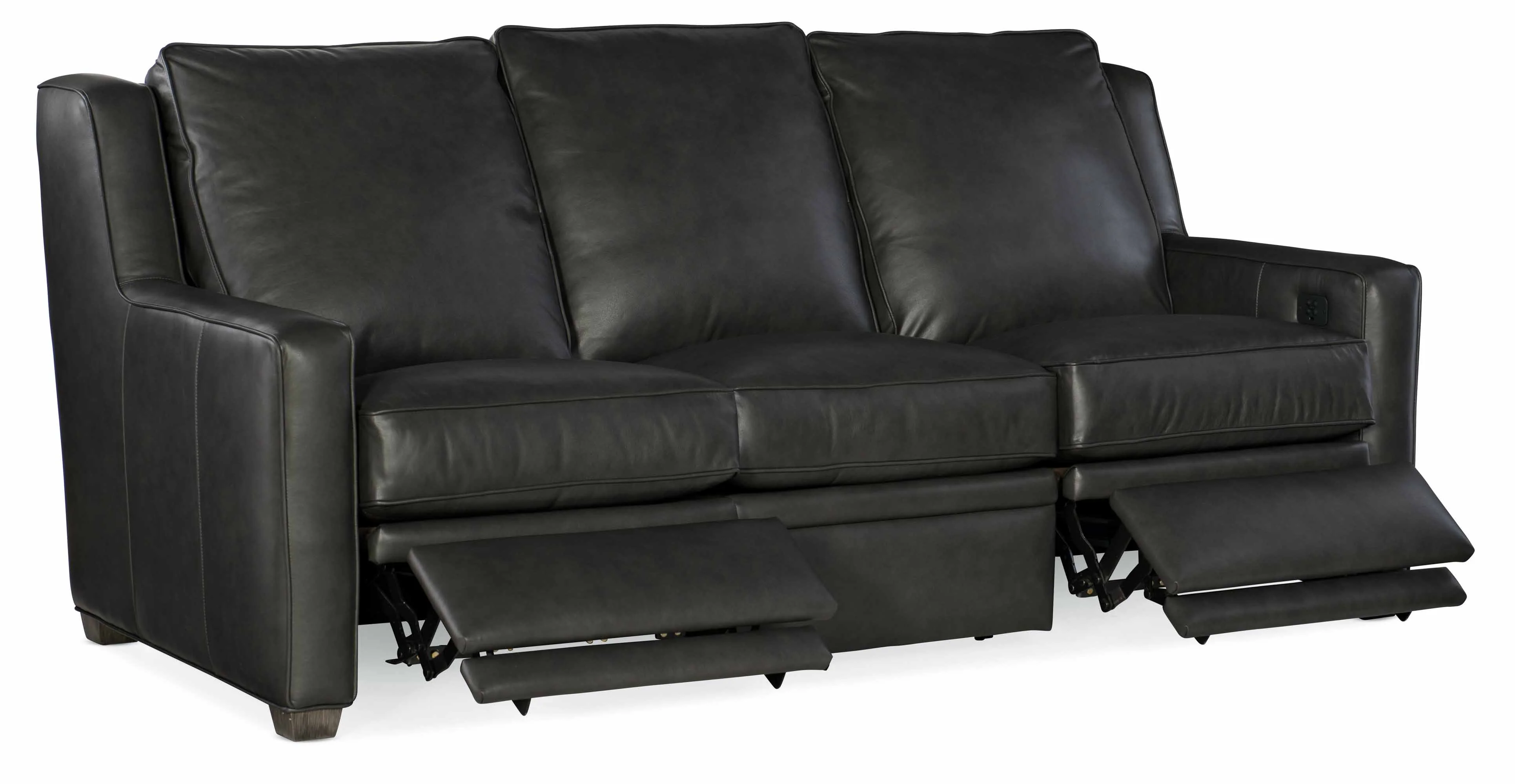 Raymond Leather Power Reclining Sofa With Articulating Headrest - Image 10