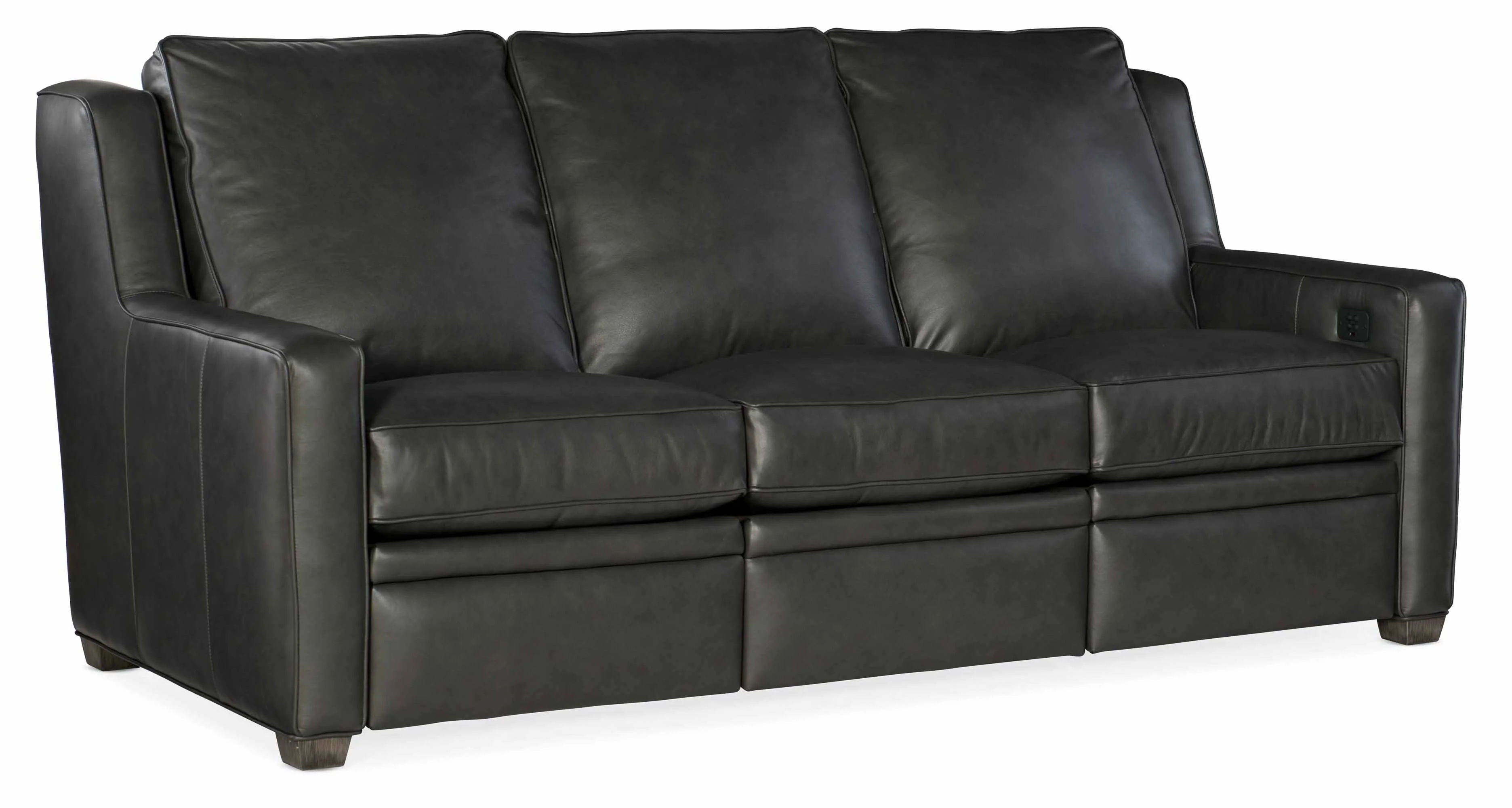 Raymond Leather Power Reclining Sofa With Articulating Headrest - Image 7