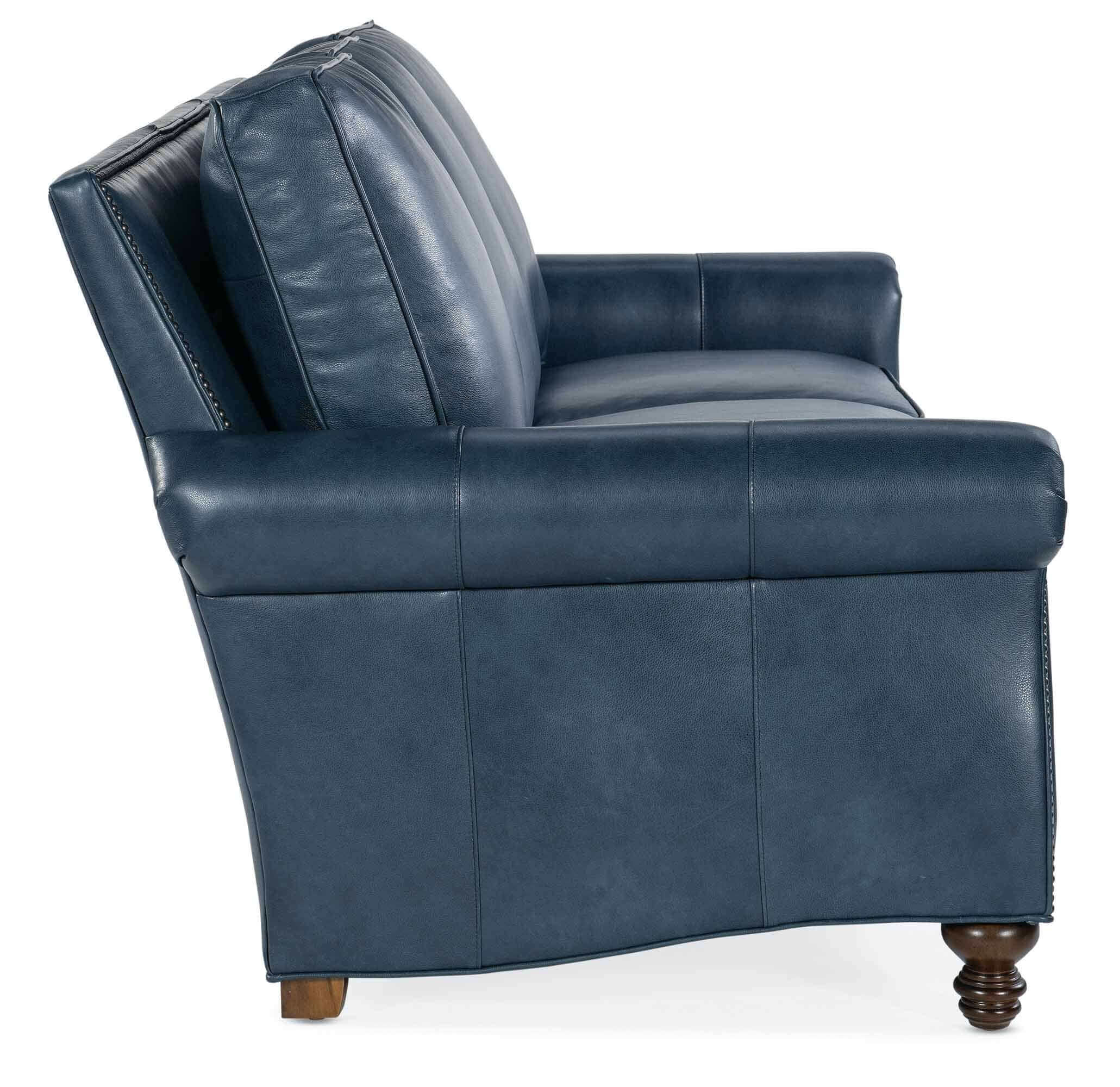 Reddish Leather Sofa - Image 3