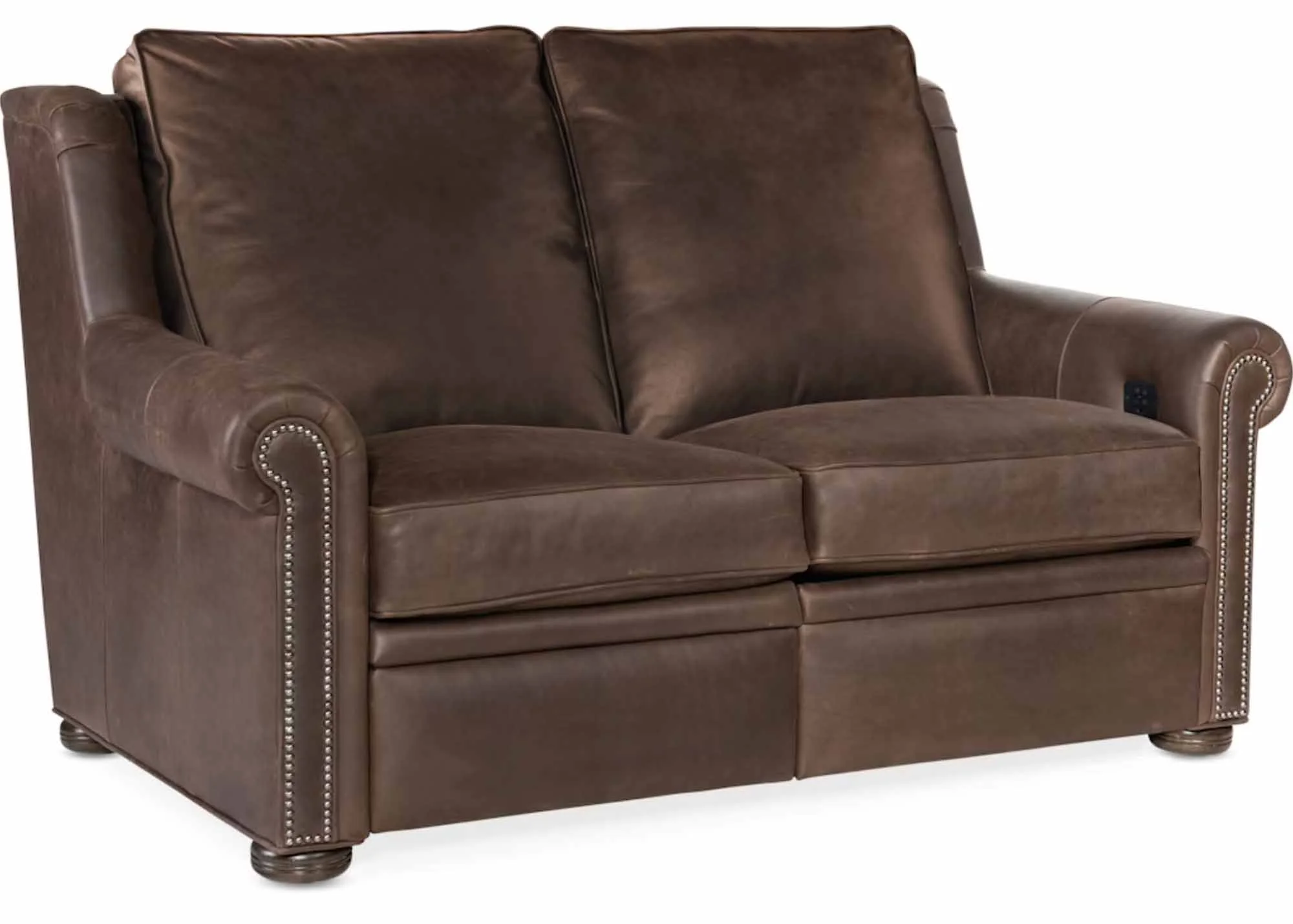 Reece Leather Power Reclining Loveseat With Articulating Headrest - Image 2