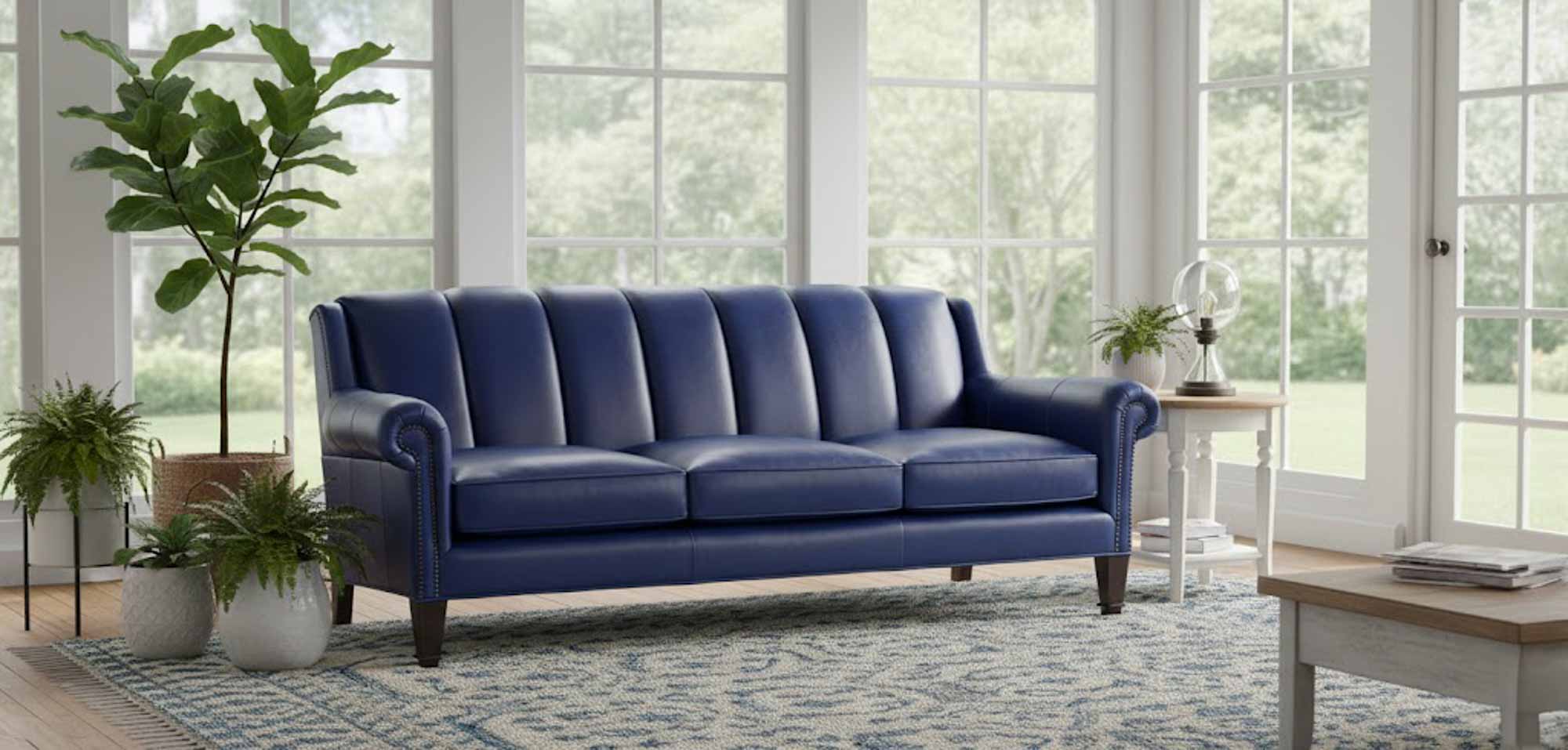 Remus Leather Sofa - Image 5