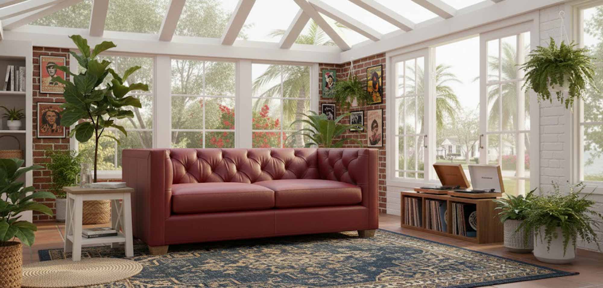 Remy Leather Sofa - Image 8