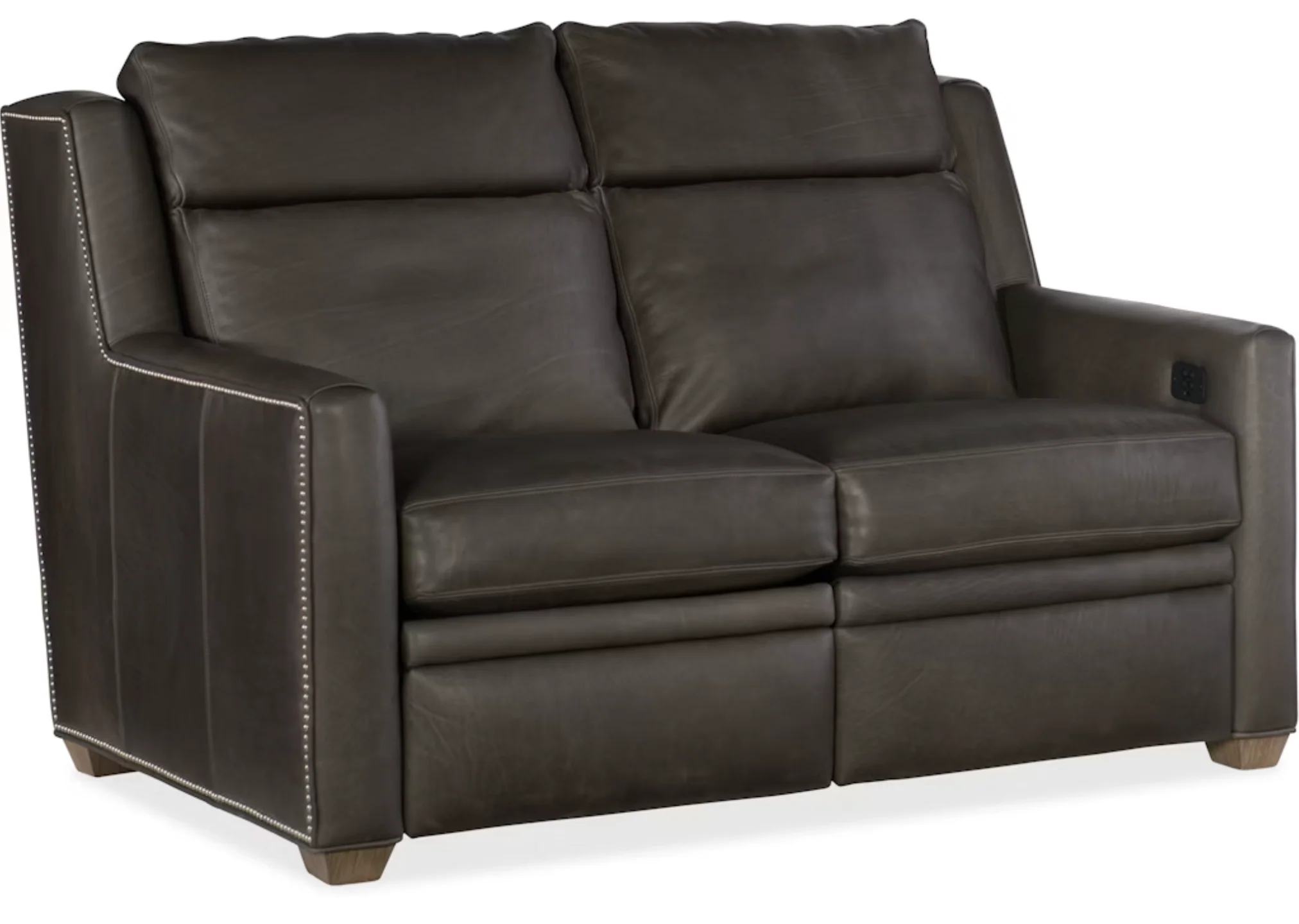 Revelin Leather Power Reclining Loveseat With Articulating Headrest - Image 2