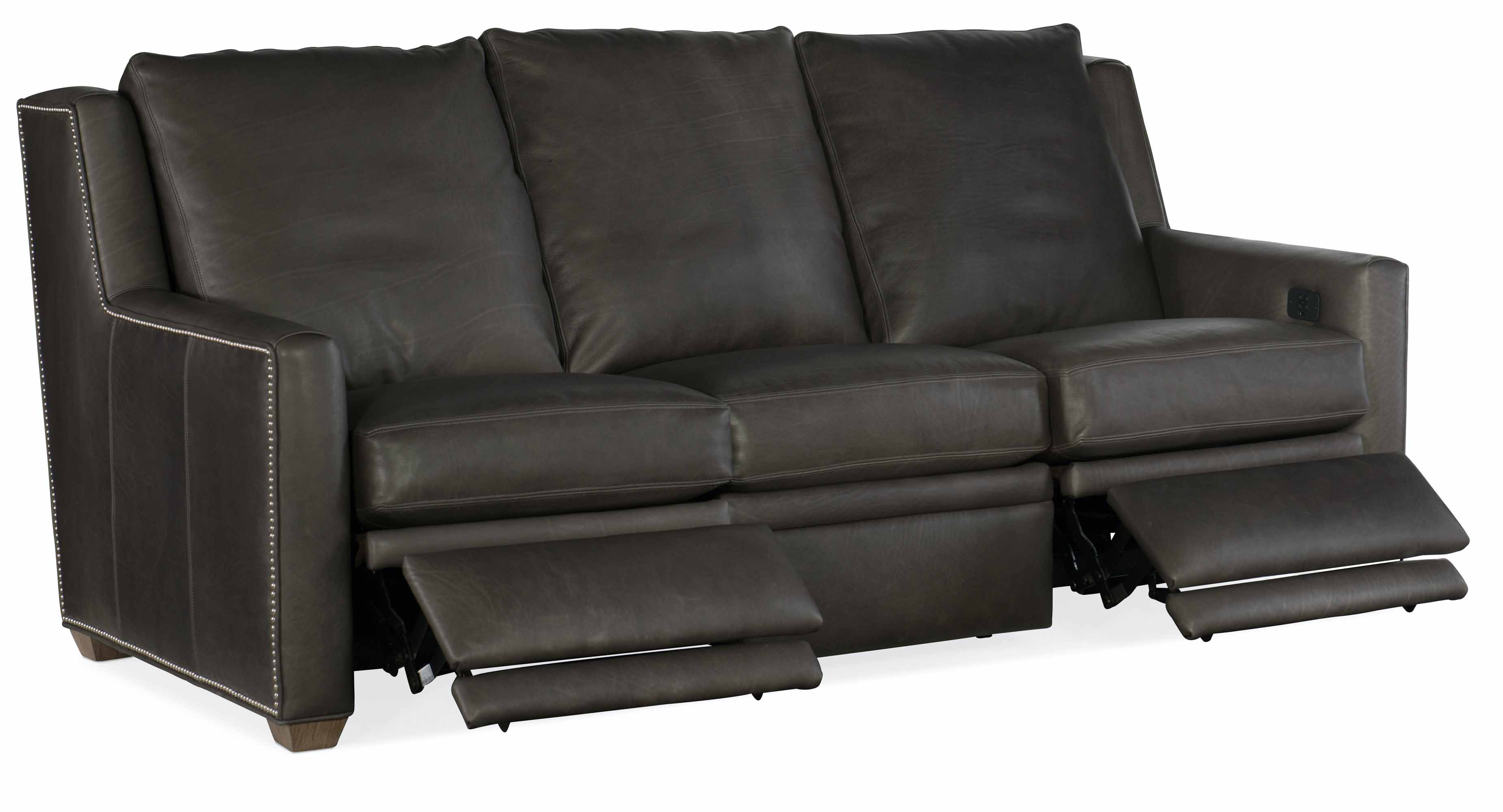 Revelin Leather Power Reclining Sofa With Articulating Headrest - Image 4