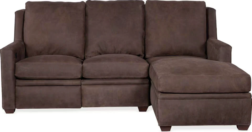 Revelin Leather Power Reclining Sofa With Articulating Headrest With Chaise