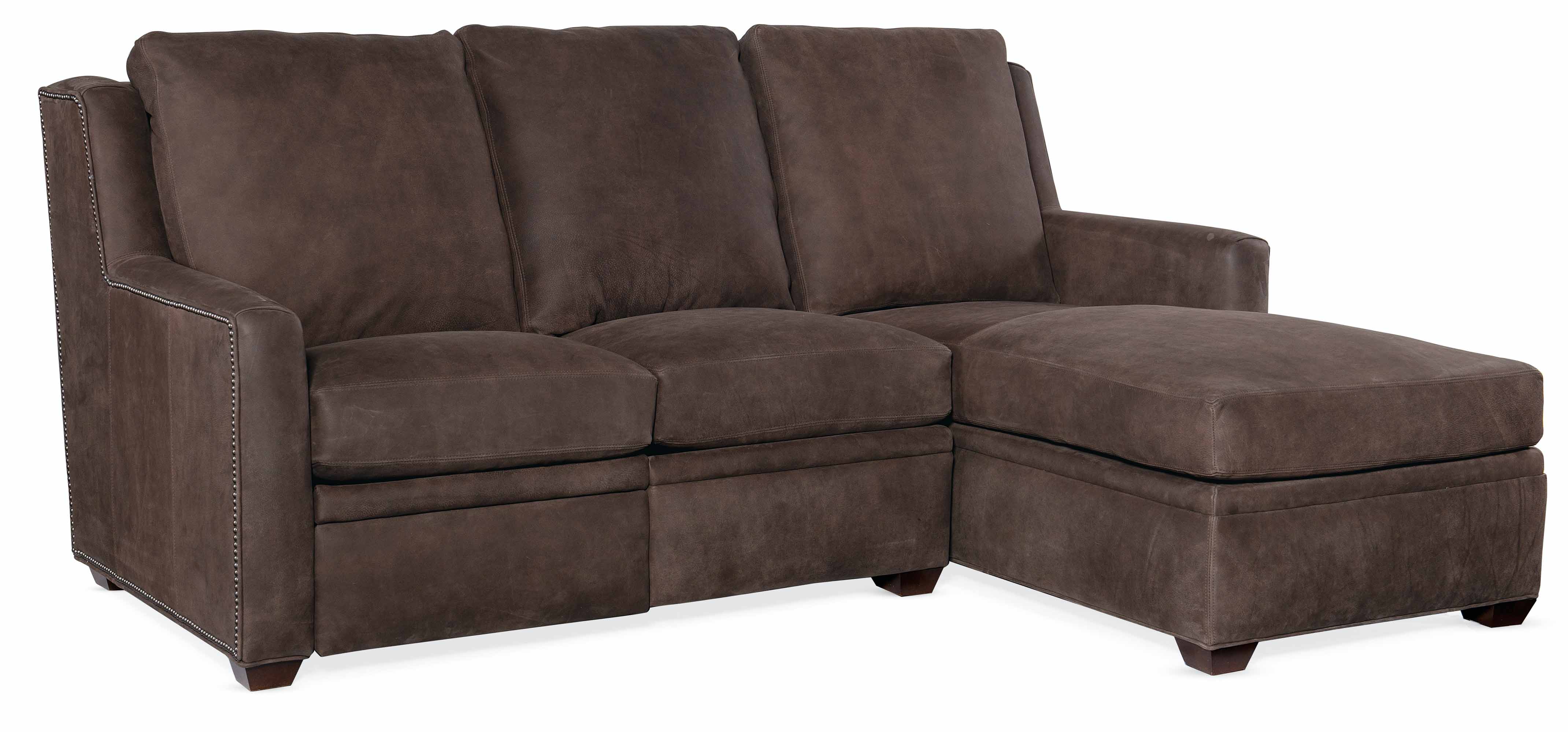 Revelin Leather Power Reclining Sofa With Articulating Headrest With Chaise - Image 2