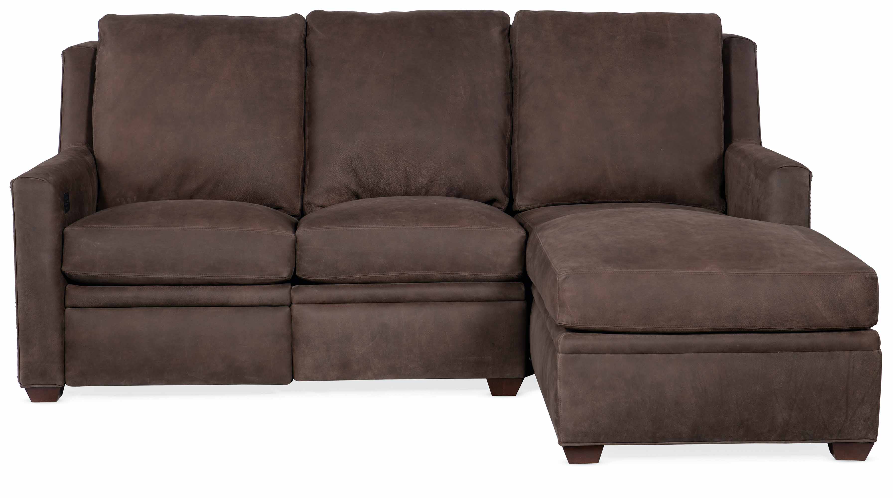 Revelin Leather Power Reclining Sofa With Articulating Headrest With Chaise - Image 3
