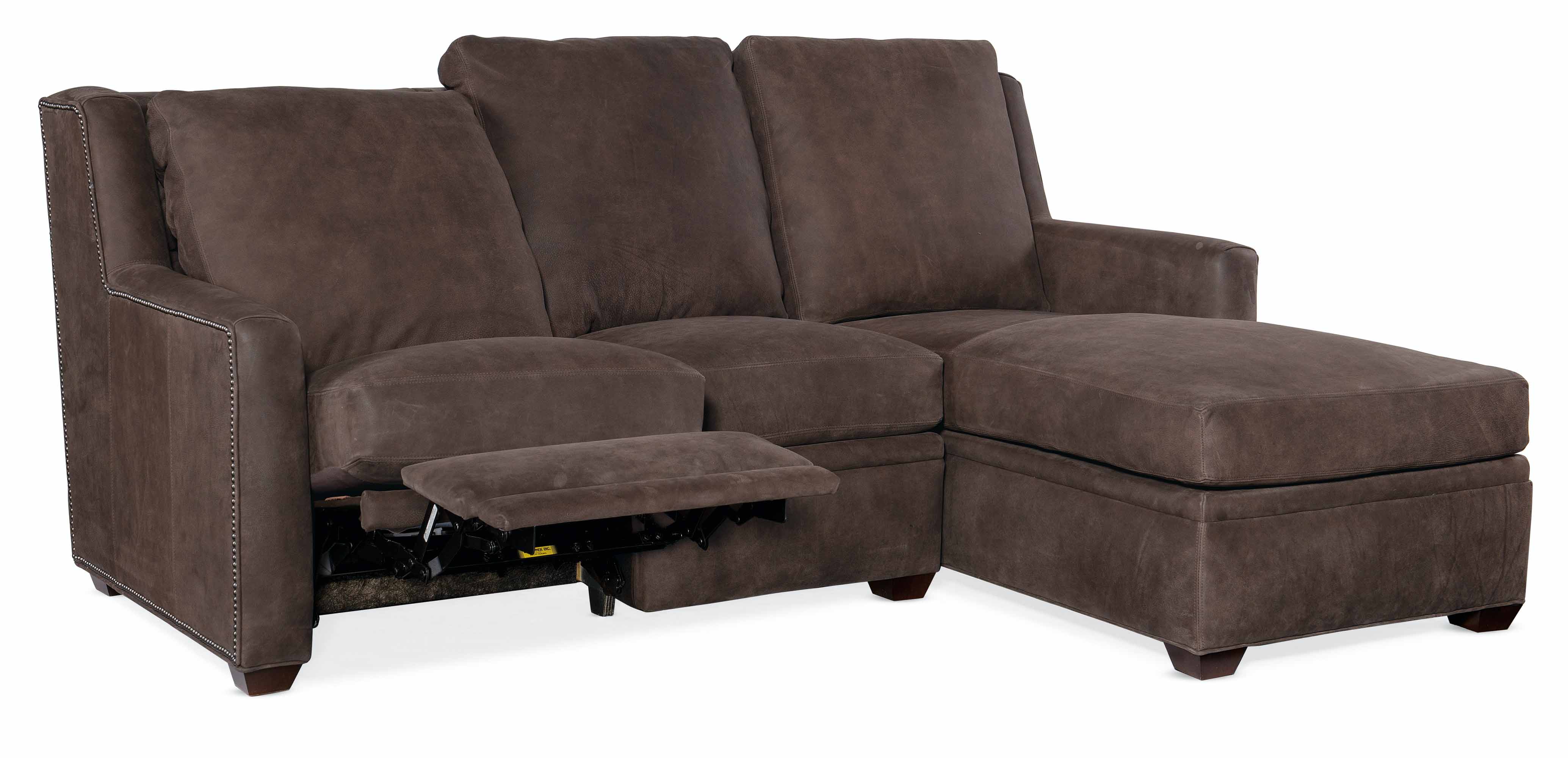 Revelin Leather Power Reclining Sofa With Articulating Headrest With Chaise - Image 7