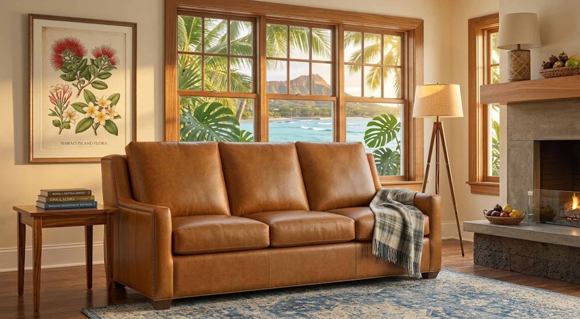 Revelin Leather Sofa - Image 7