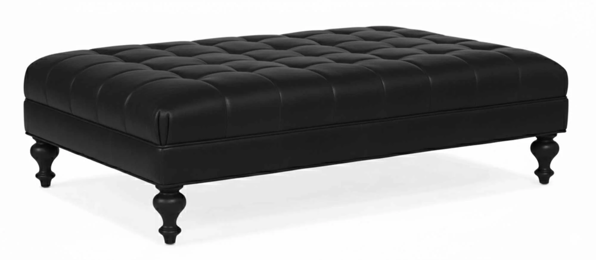 Rex Leather Cocktail Ottoman