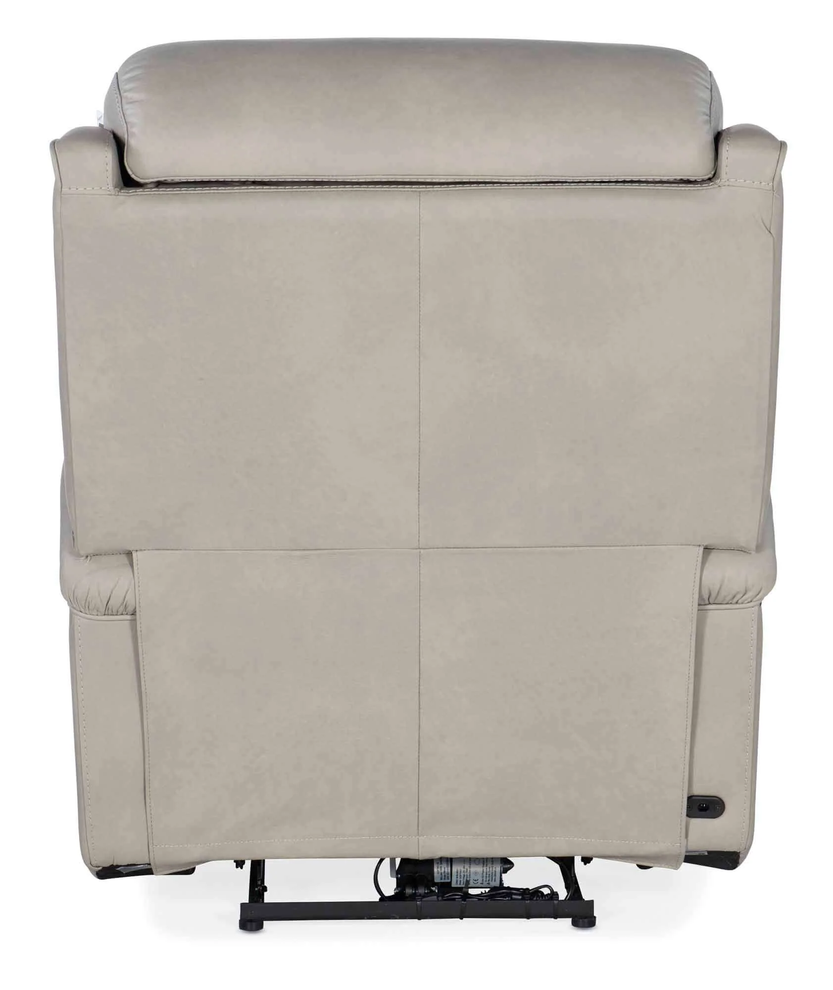 Rhea Leather Zero Gravity Power Recliner With Articulating Headrest In Grey - Image 3