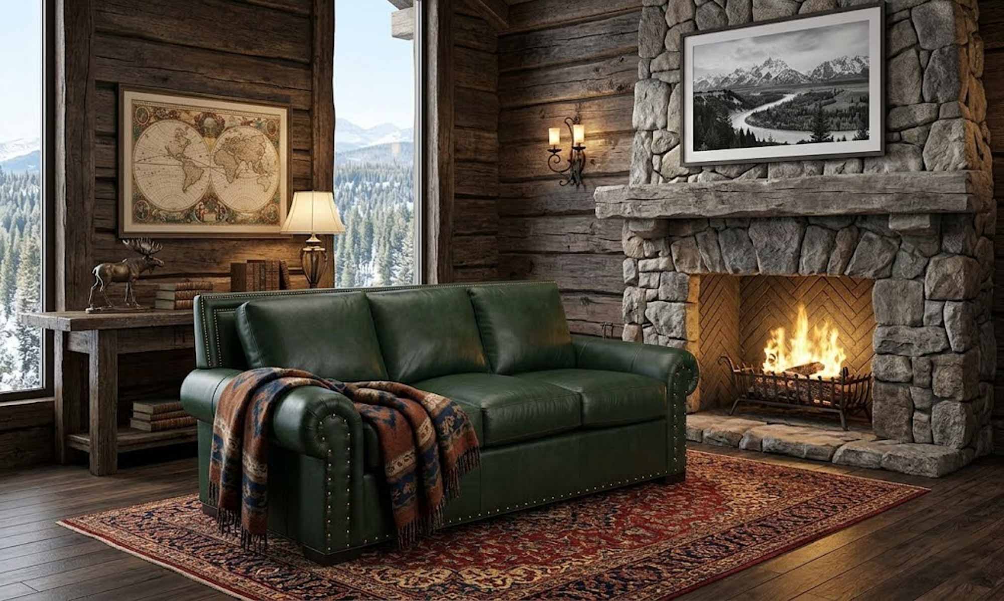 Rianne Leather Sofa - Image 3