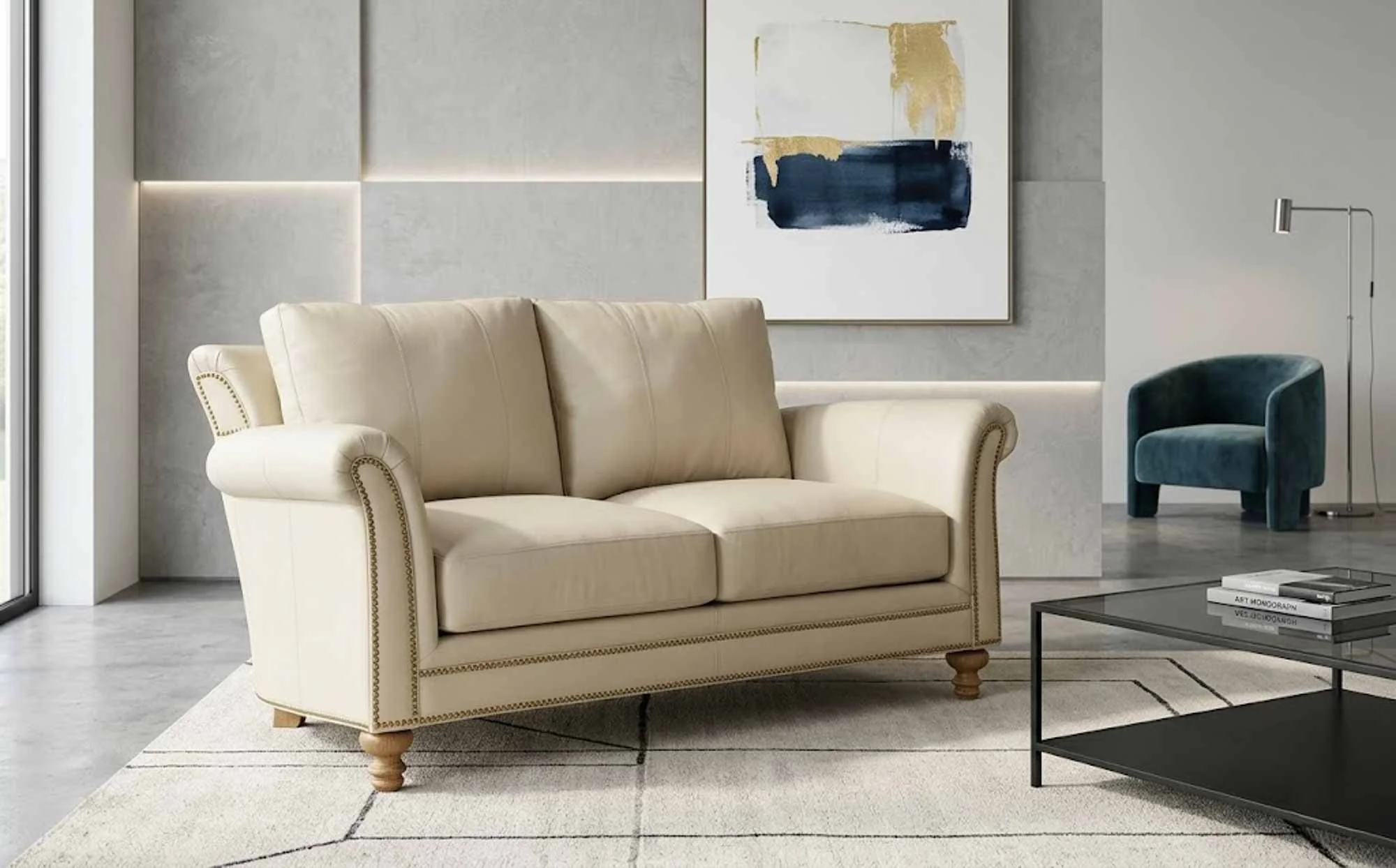 Richardson Leather Loveseat - Image 4