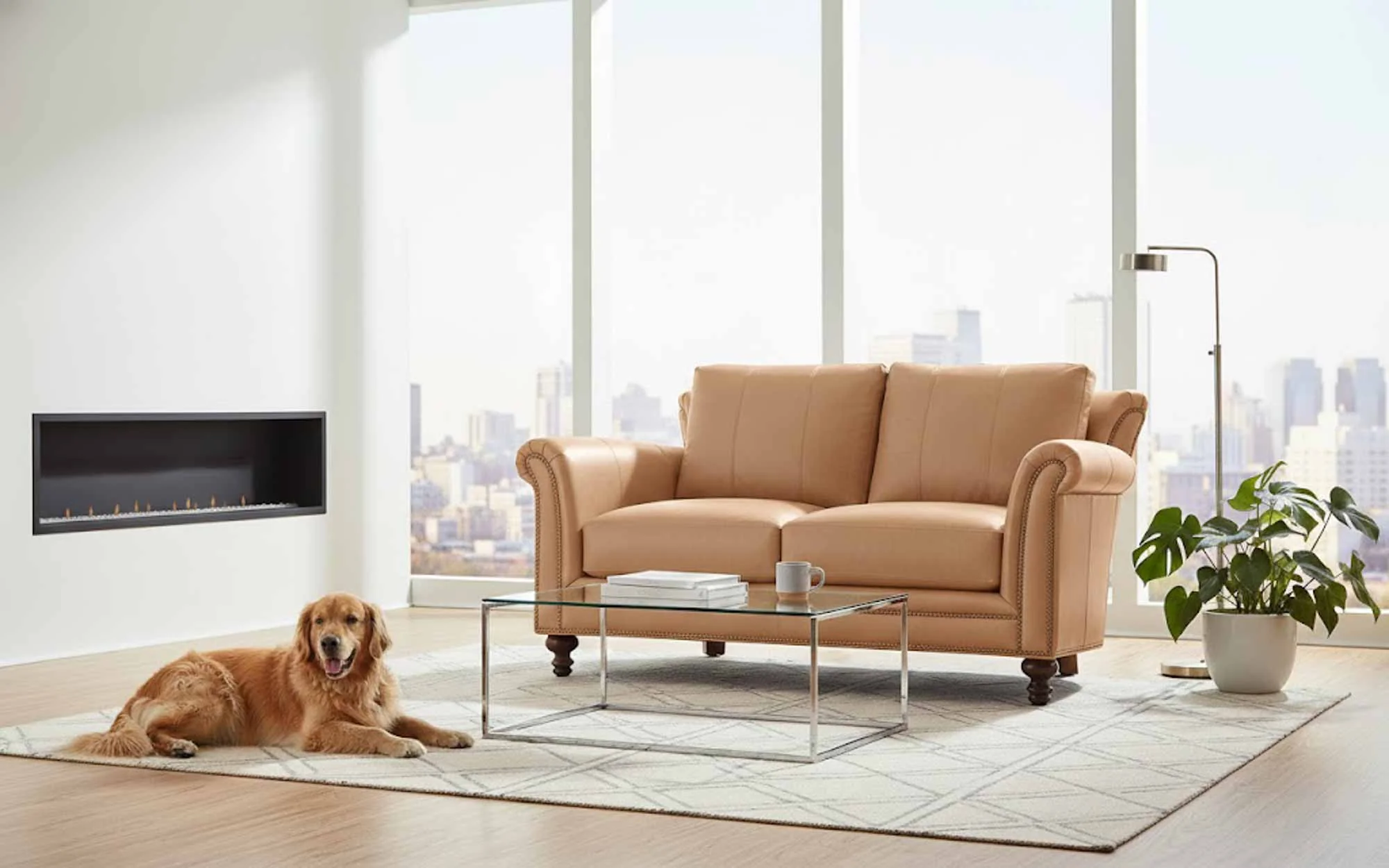 Richardson Leather Loveseat - Image 5