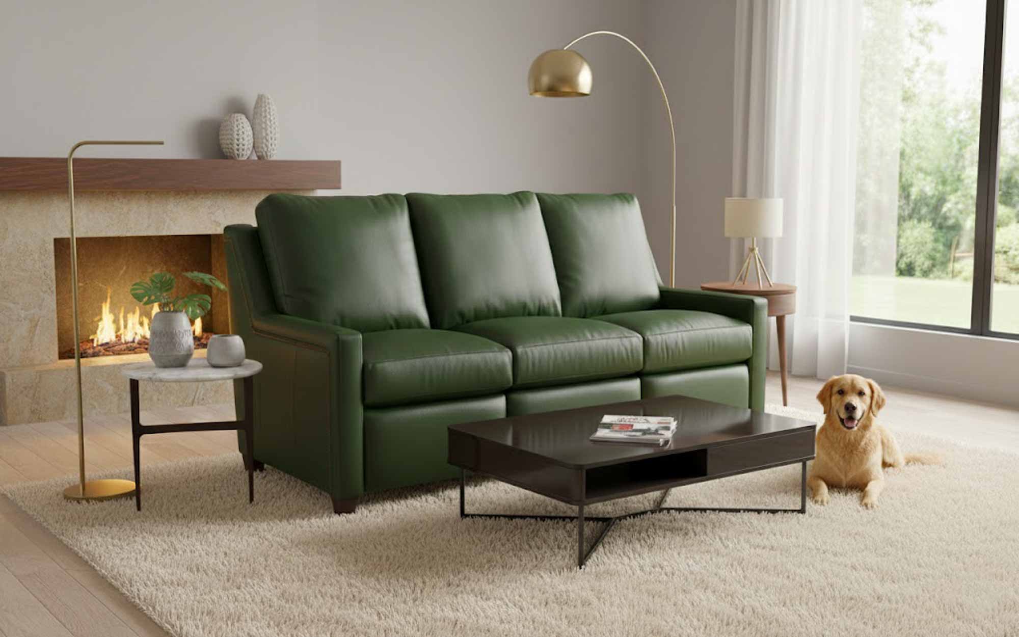 Rolls Leather Power Reclining Loveseat With Articulating Headrest - Image 7