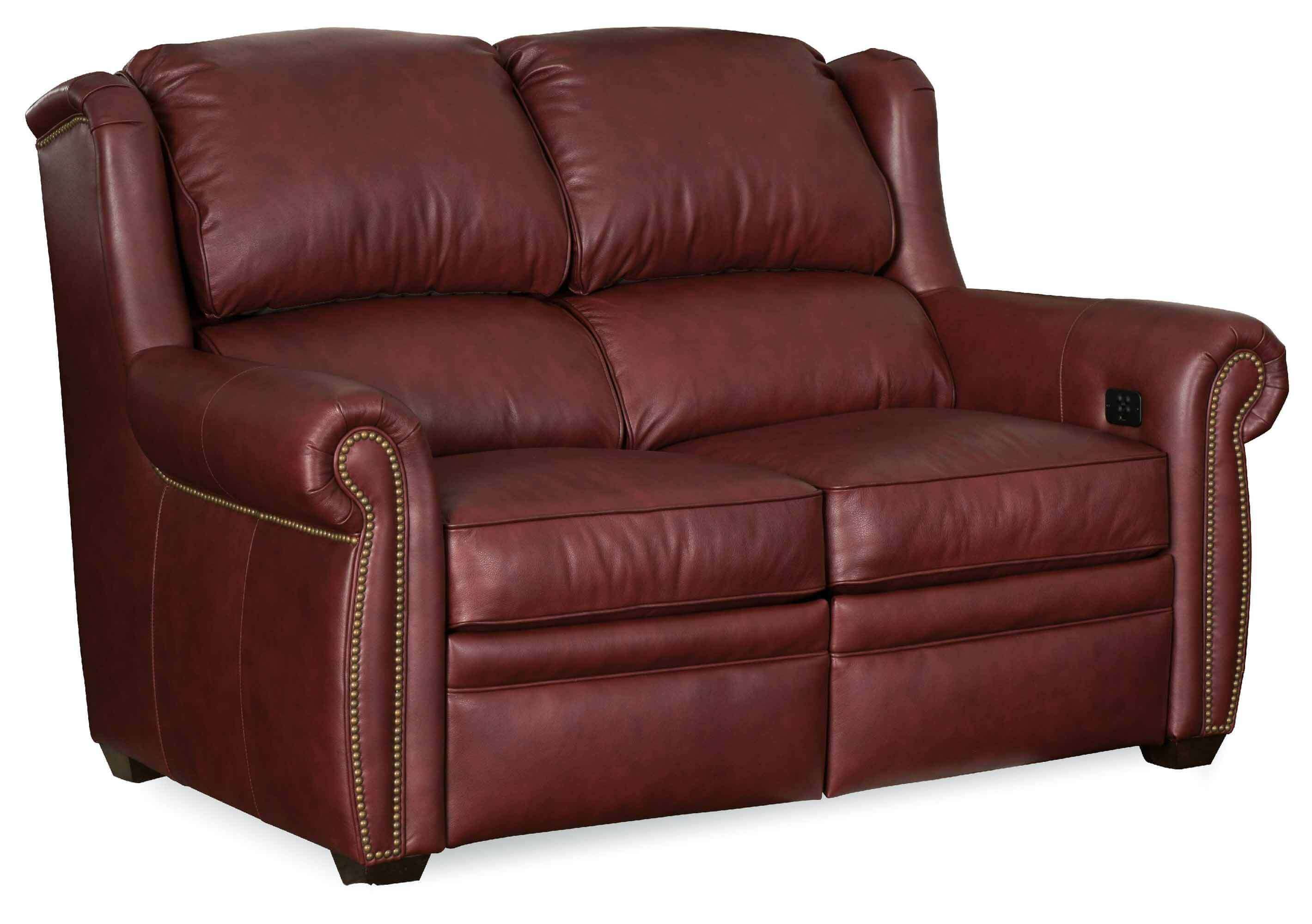 Royce Leather Power Reclining Loveseat With Articulating Headrest
