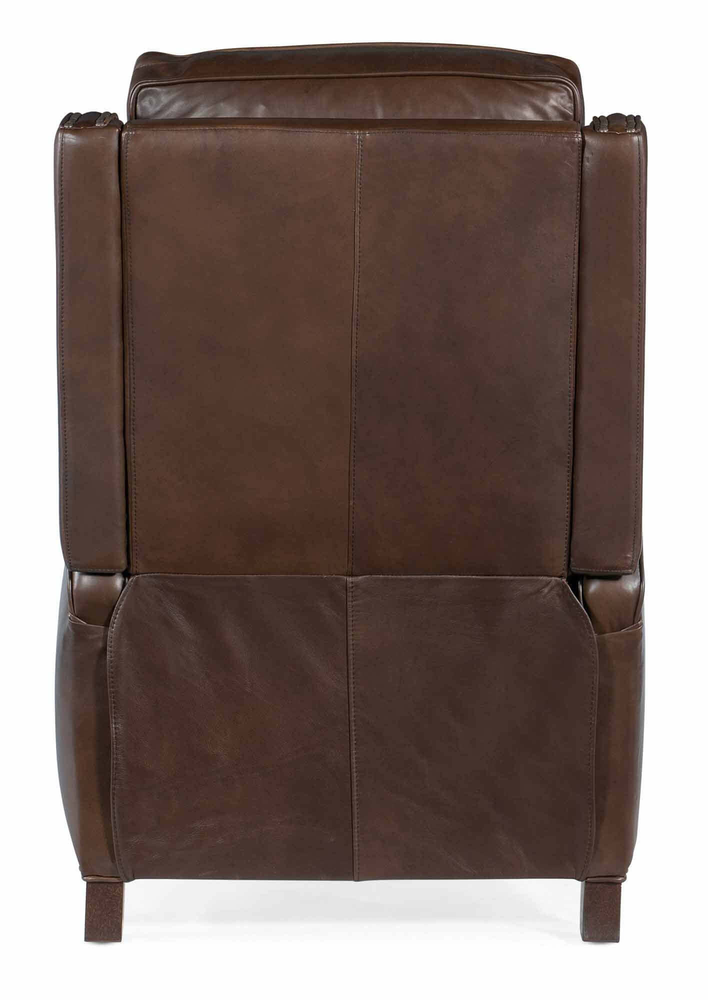 Rylea Leather Recliner In Dark Brown - Image 3