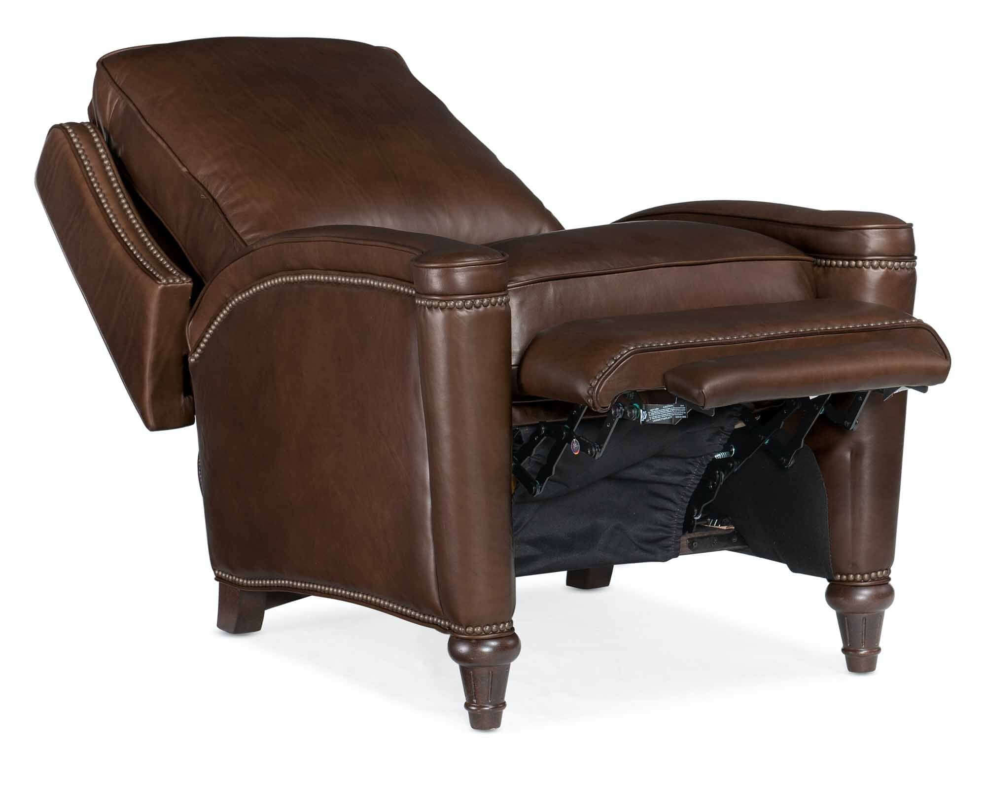 Rylea Leather Recliner In Dark Brown - Image 5