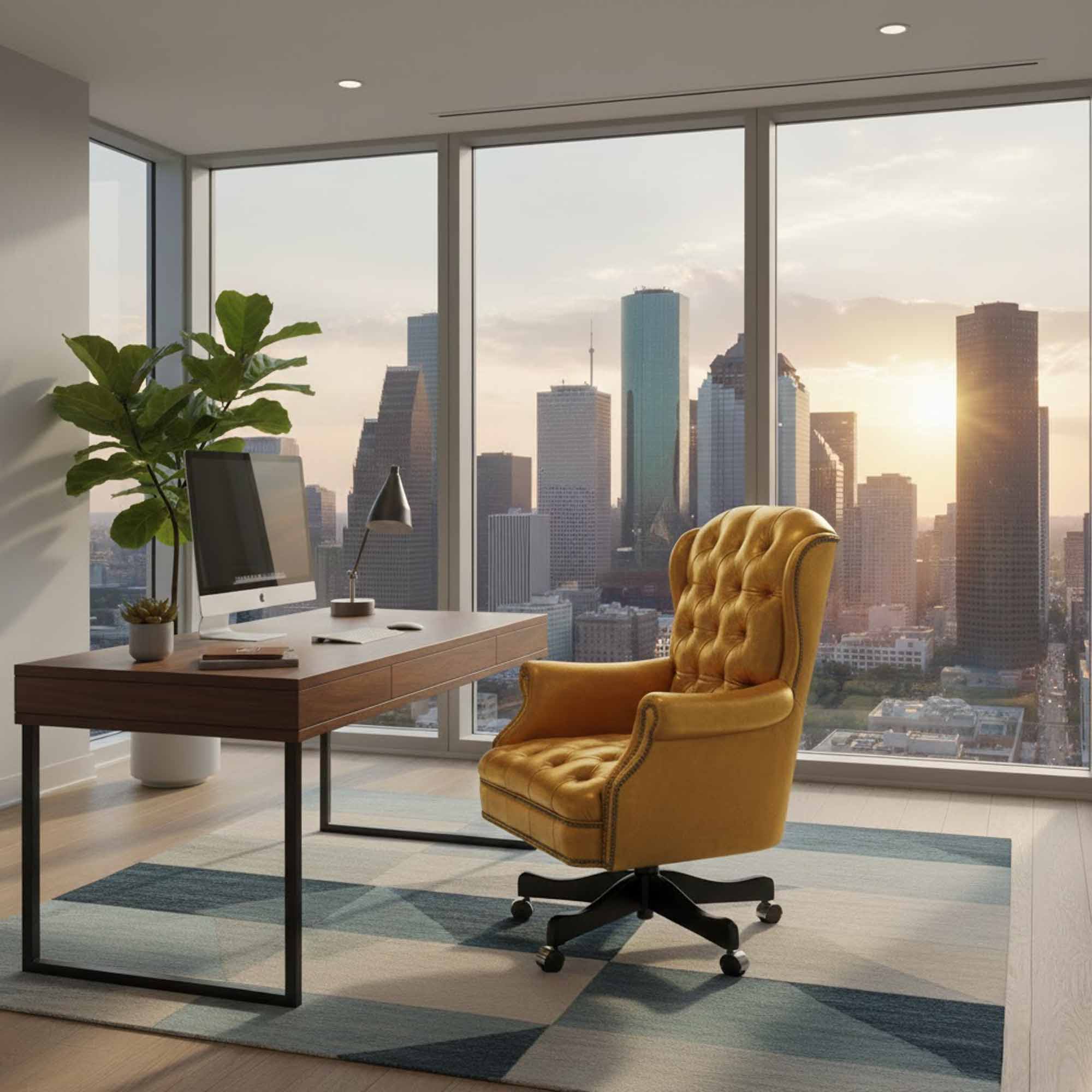 Sagebrush Leather Swivel Tilt Chair - Image 4