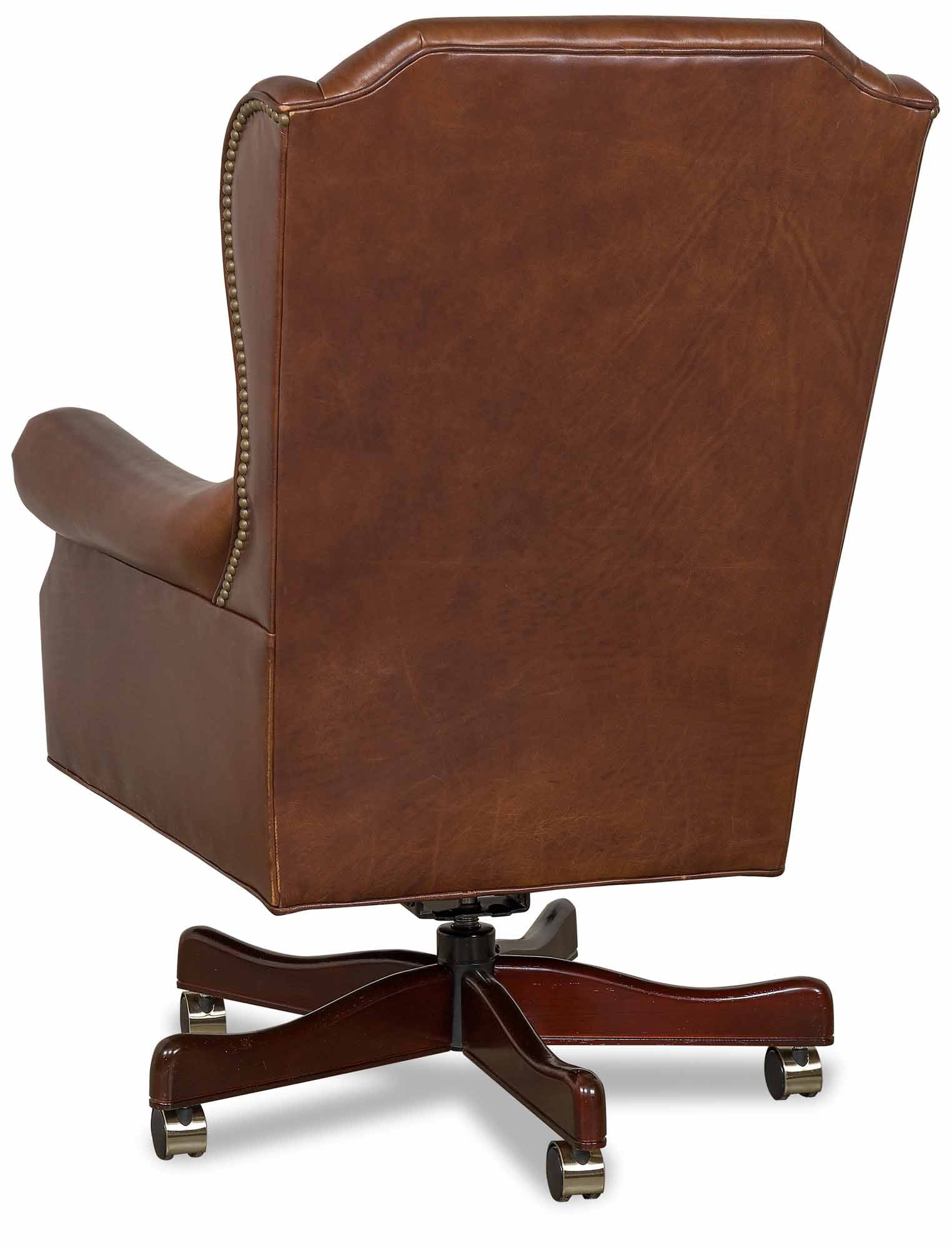 Salem Leather Swivel Tilt Chair - Image 3