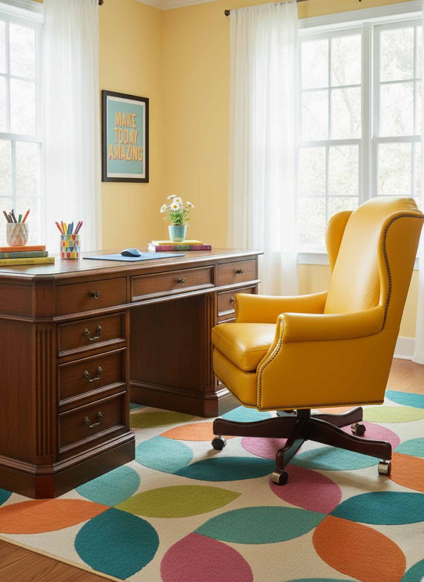 Salem Leather Swivel Tilt Chair - Image 8