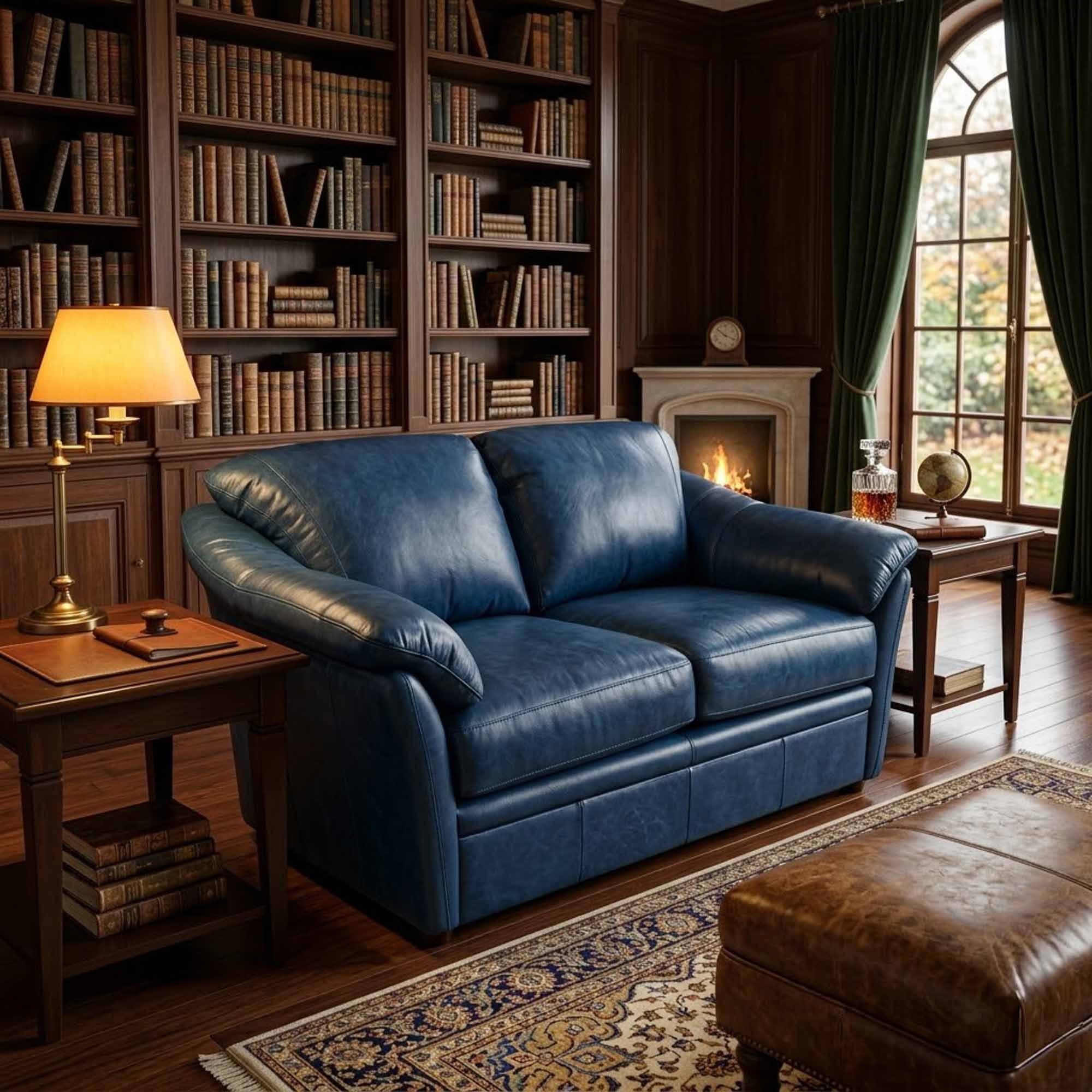 Salerno Leather Loveseat - Image 2