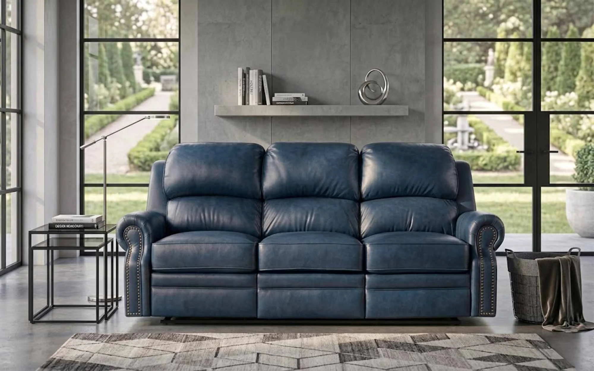 San Juan Leather Reclining Sofa - Image 12