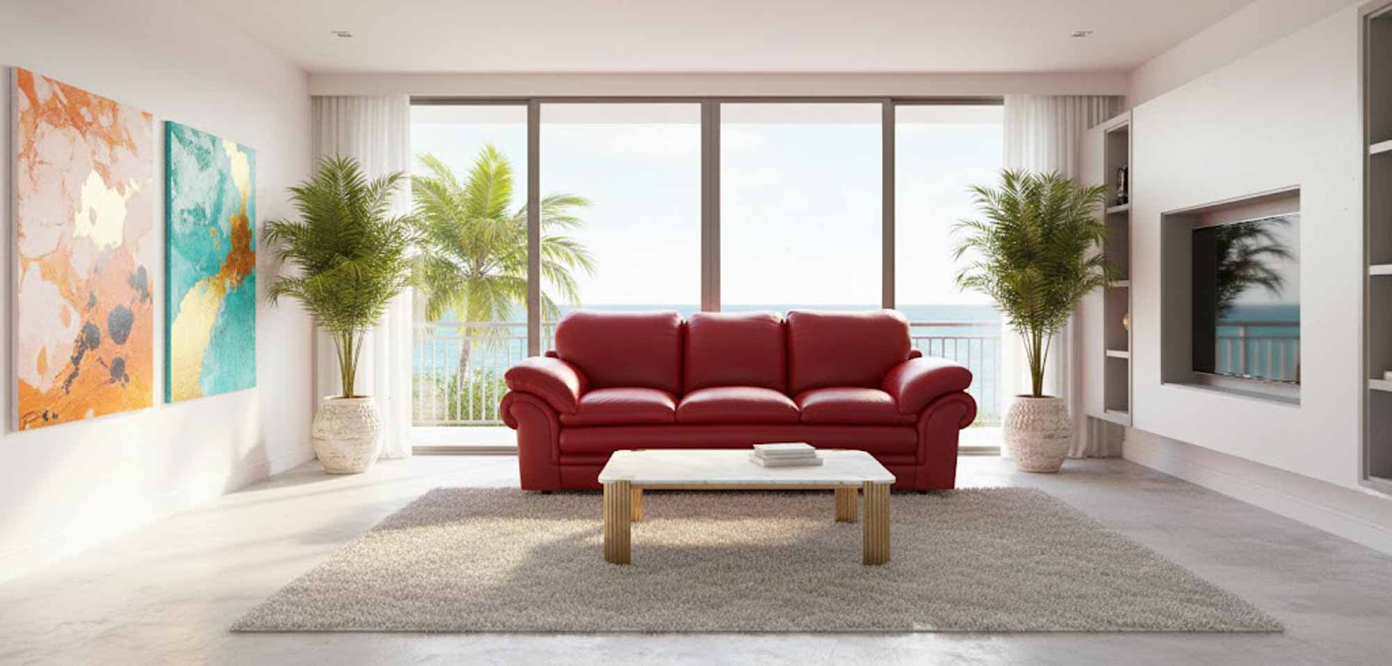 Santa Barbara Leather Loveseat - Image 6