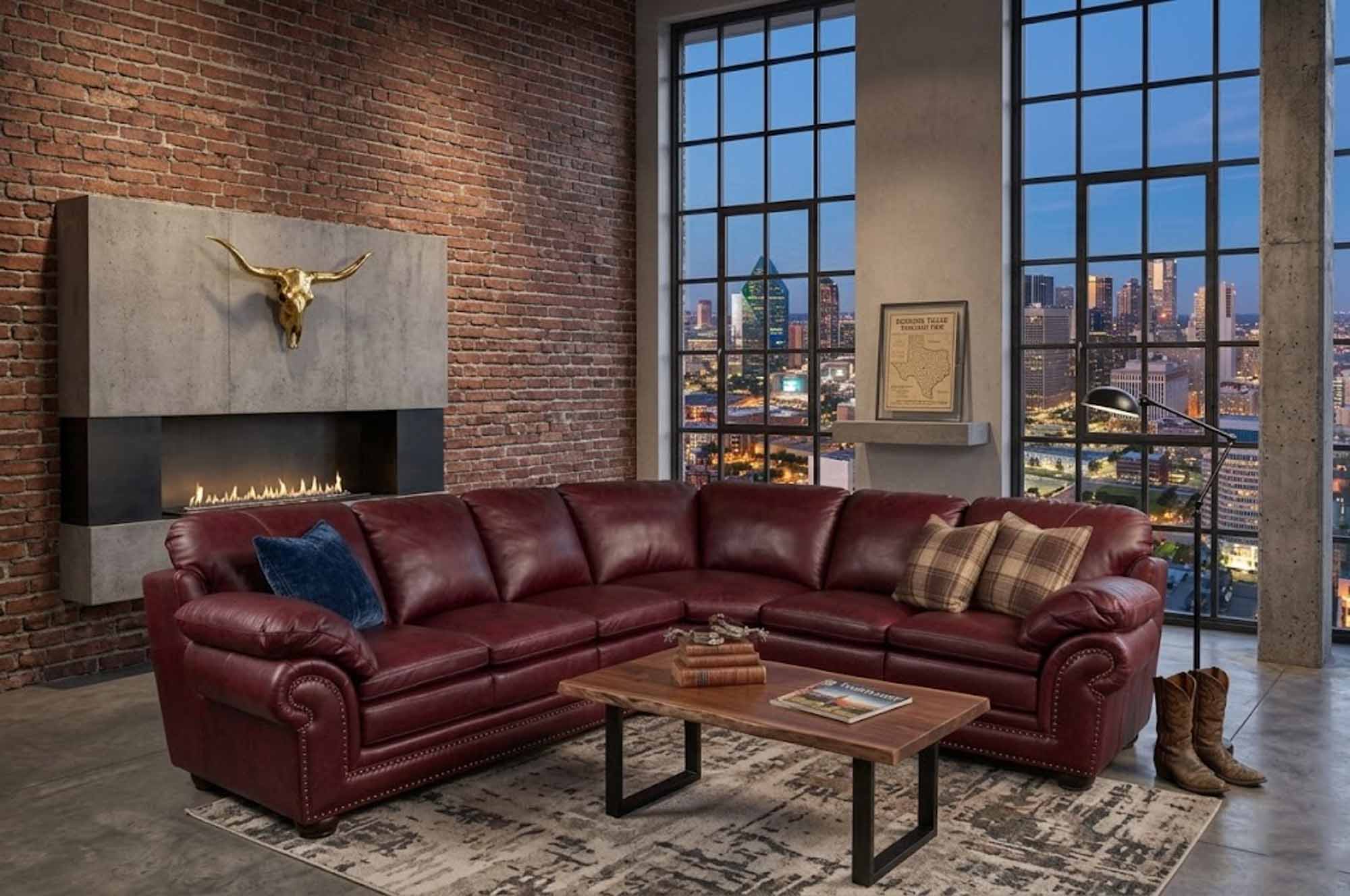 Santa Barbara Leather Sectional - Image 4