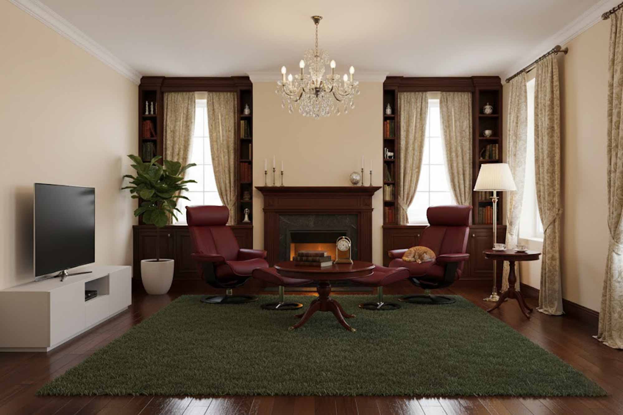 Santa Monica Leather Chair and Ottoman - Image 3