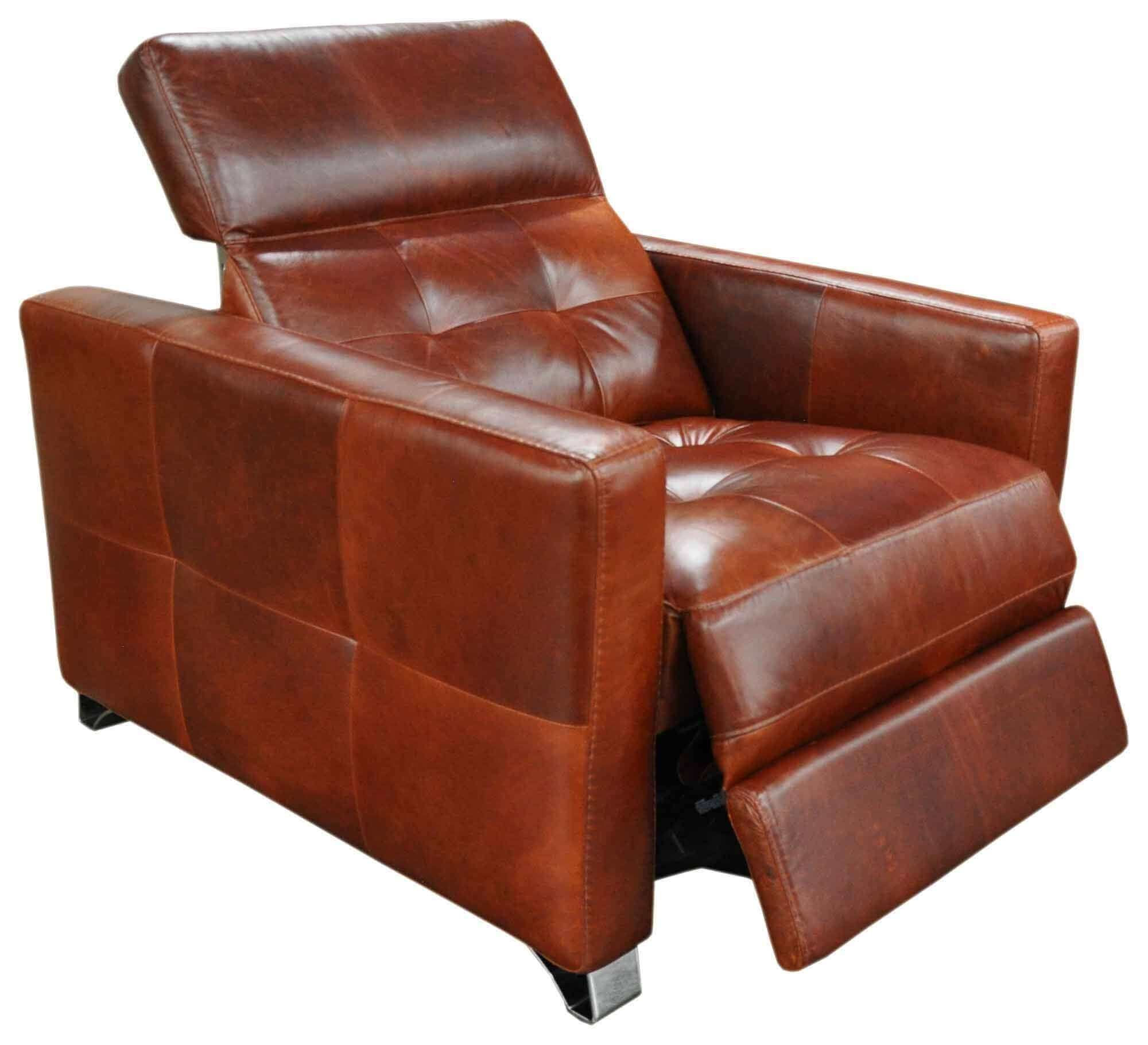 Sardinia Leather Power Recliner with Articulating Headrest - Image 2