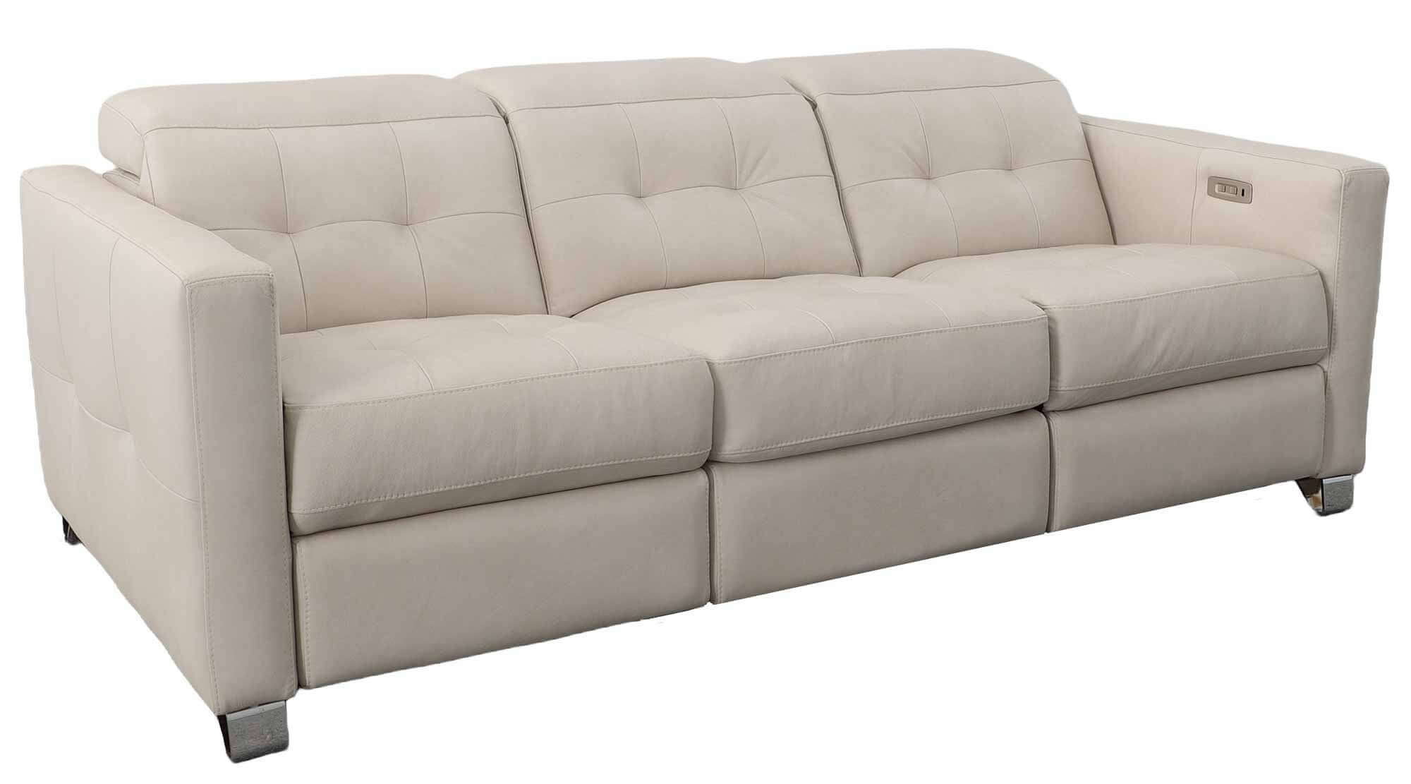 Sardinia Leather Power Reclining Loveseat with Articulating Headrest - Image 3