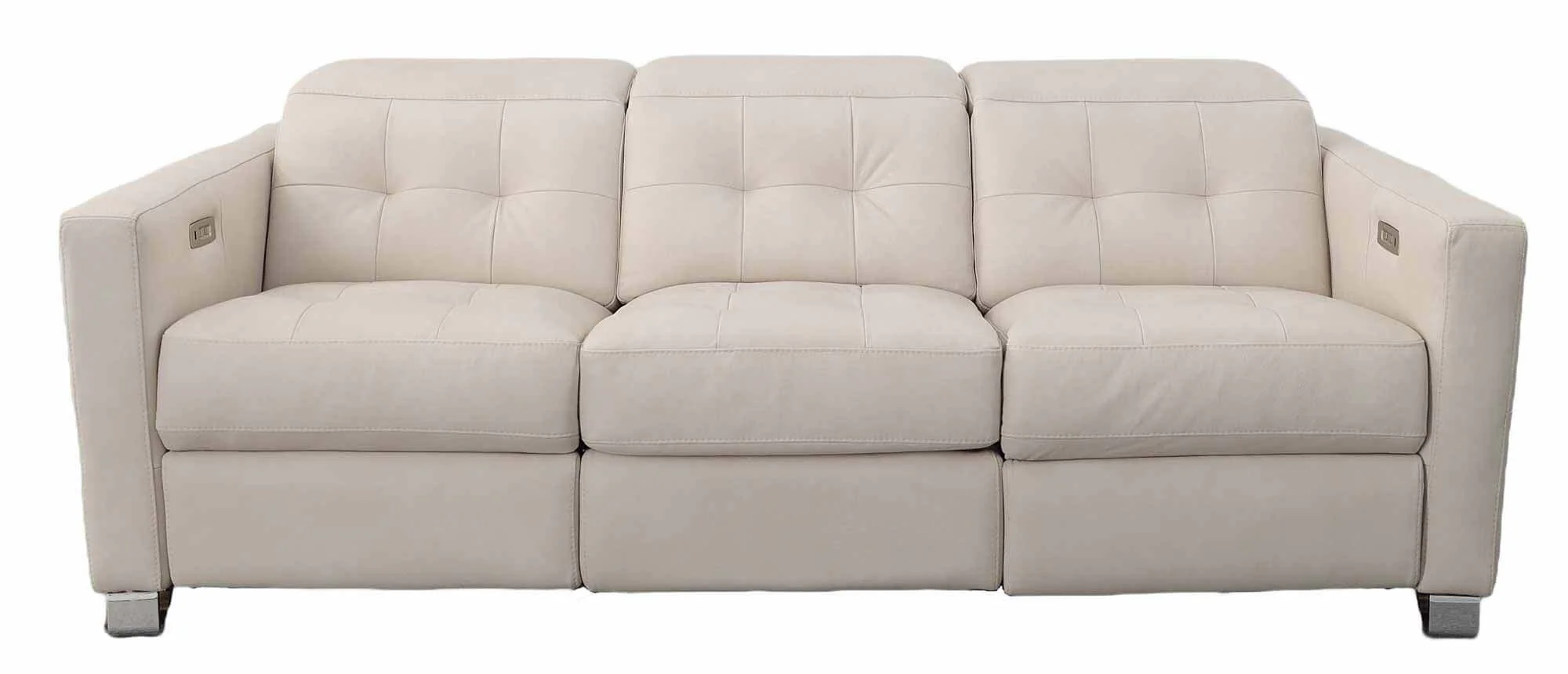 Sardinia Leather Power Reclining Loveseat with Articulating Headrest - Image 4