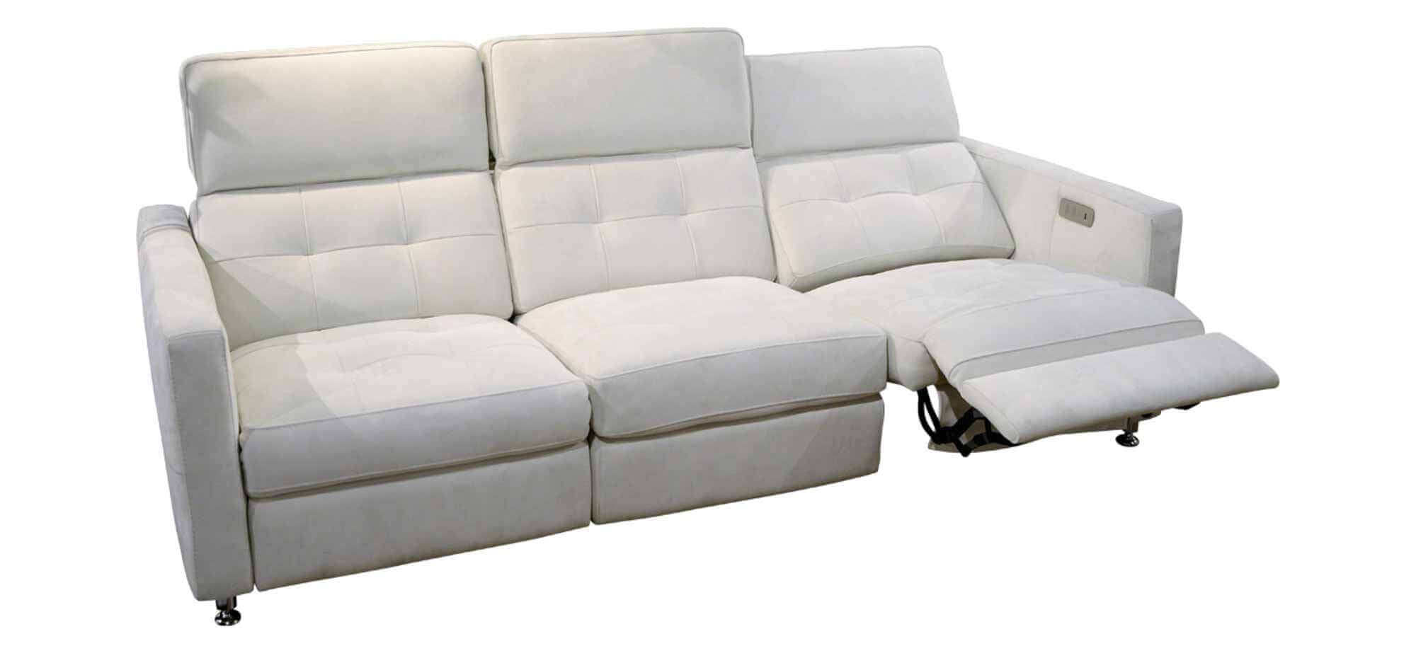 Sardinia Leather Power Reclining Loveseat with Articulating Headrest - Image 7