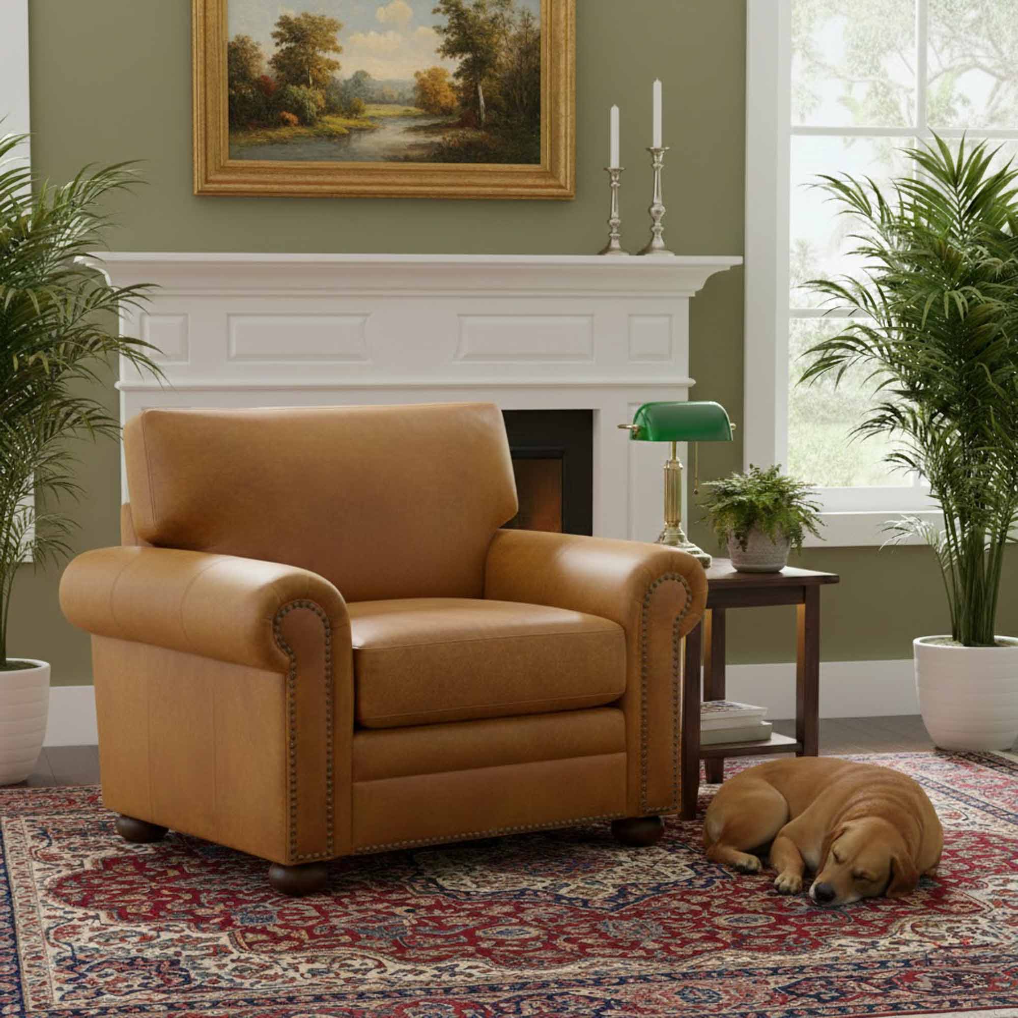 Savannah Leather Chair - Image 6