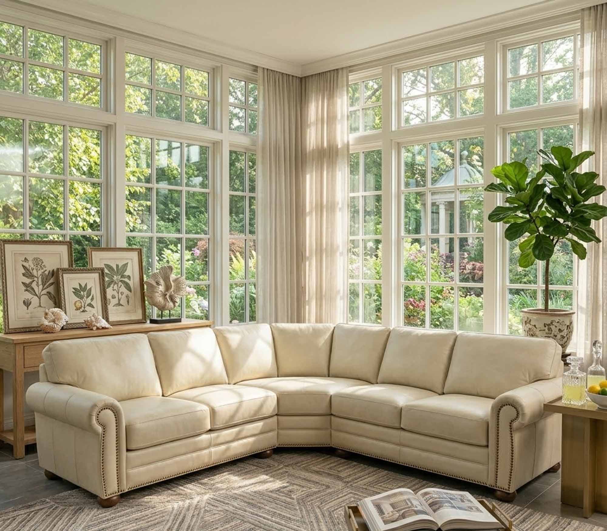 Savannah Leather Sectional - Image 6