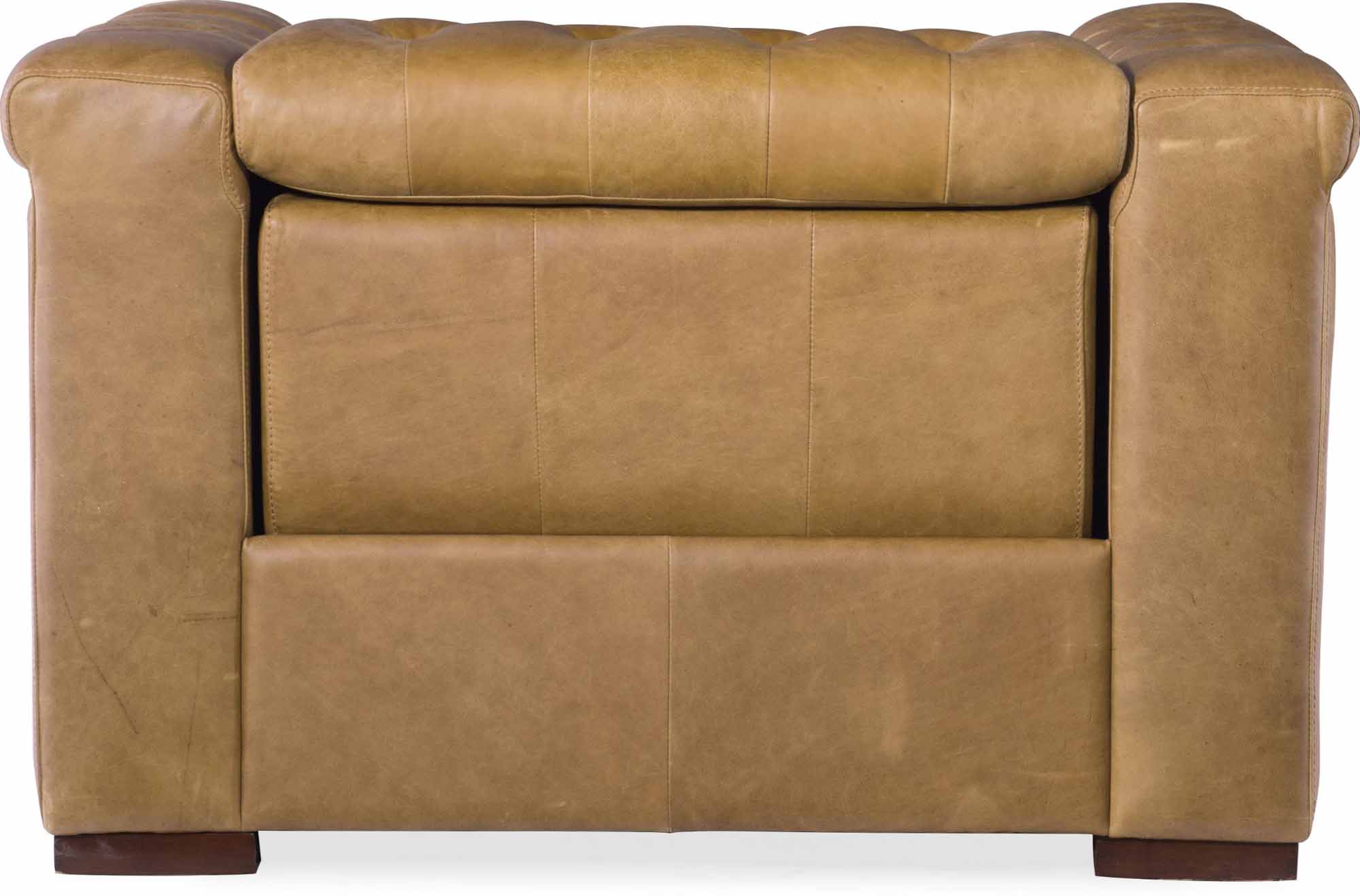 Savion Leather Power Recliner With Articulating Headrest In Saddle - Image 3