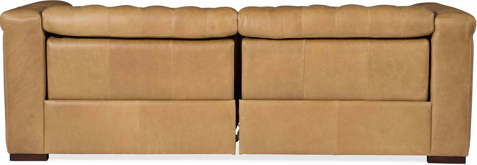 Savion Leather Power Reclining Sofa With Articulating Headrest In Saddle - Image 3