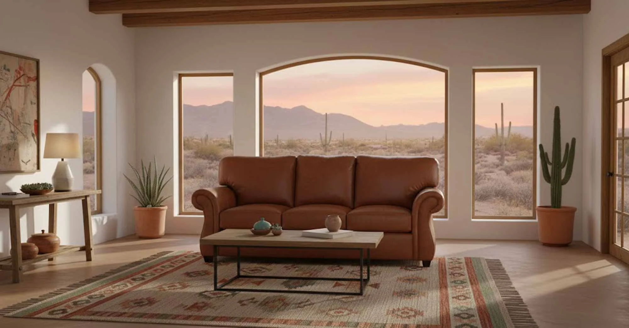 Savoy Leather Sofa - Image 2