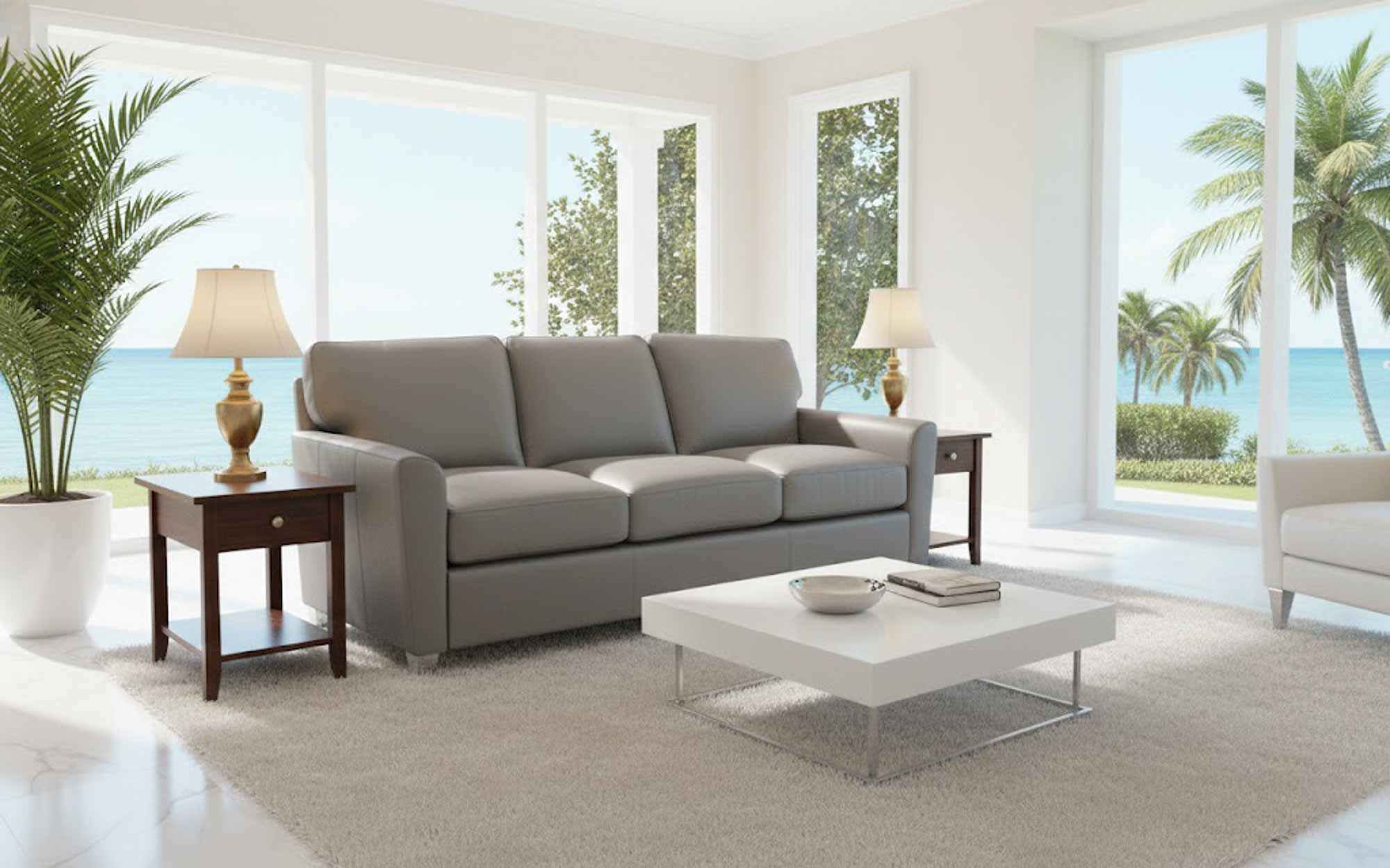 Shane Leather Sofa - Image 3