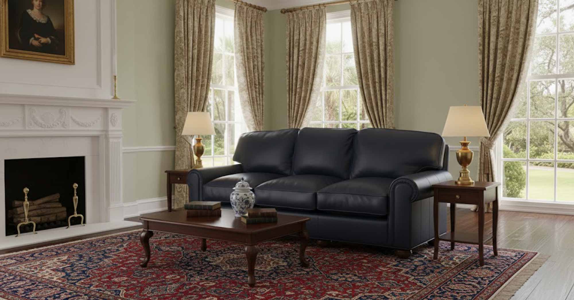 Sig Leather Sleeper Sofa - Image 5