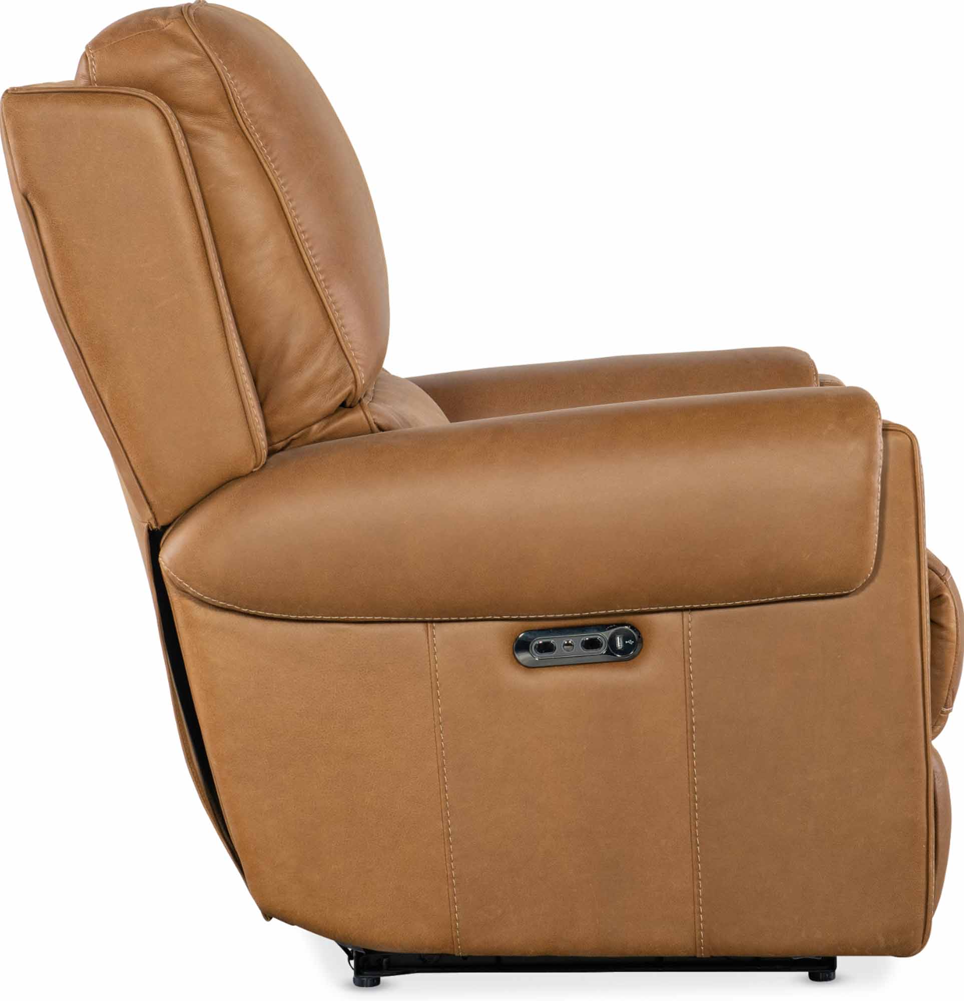 Somers Leather Power Recliner With Articulating Headrest - Image 3