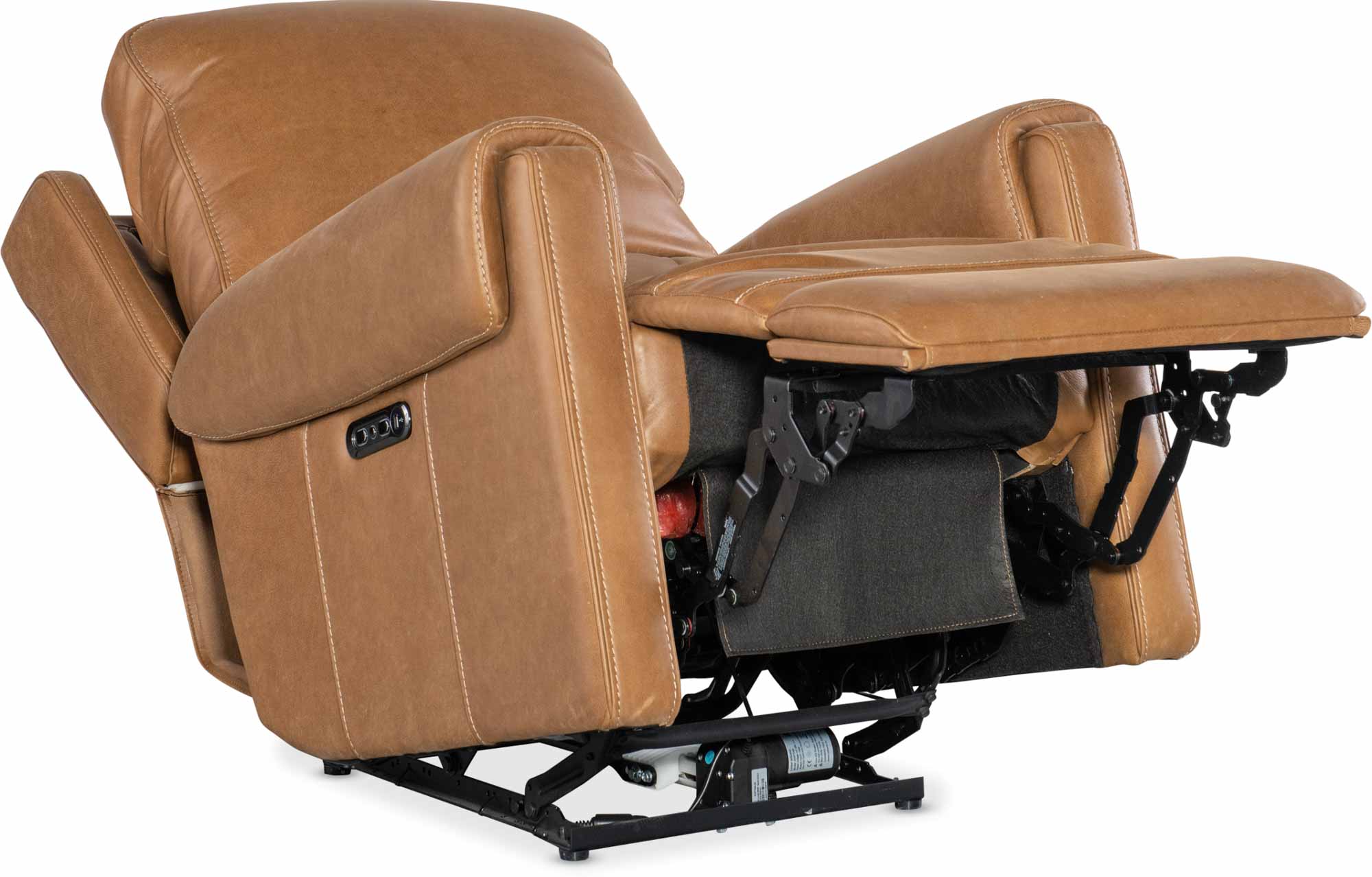Somers Leather Power Recliner With Articulating Headrest - Image 6
