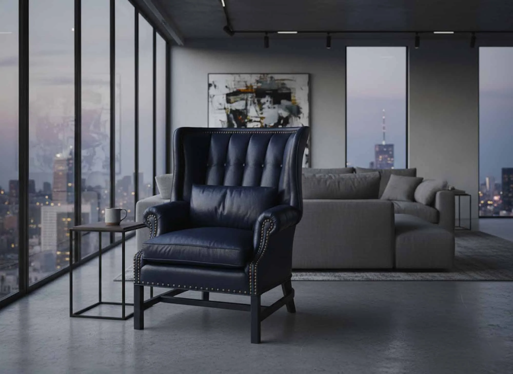 Stephen Leather Chair - Image 5