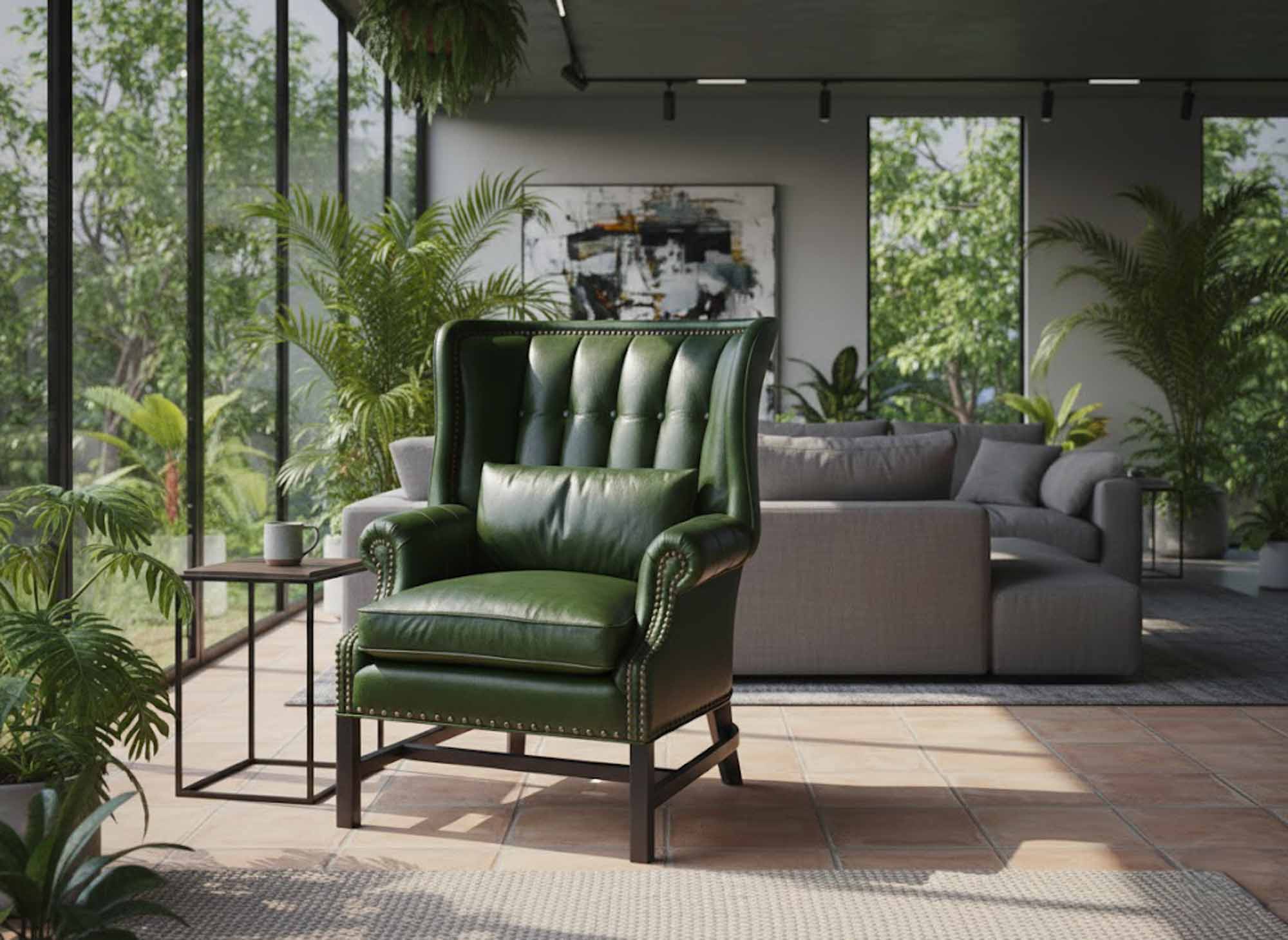Stephen Leather Chair - Image 6