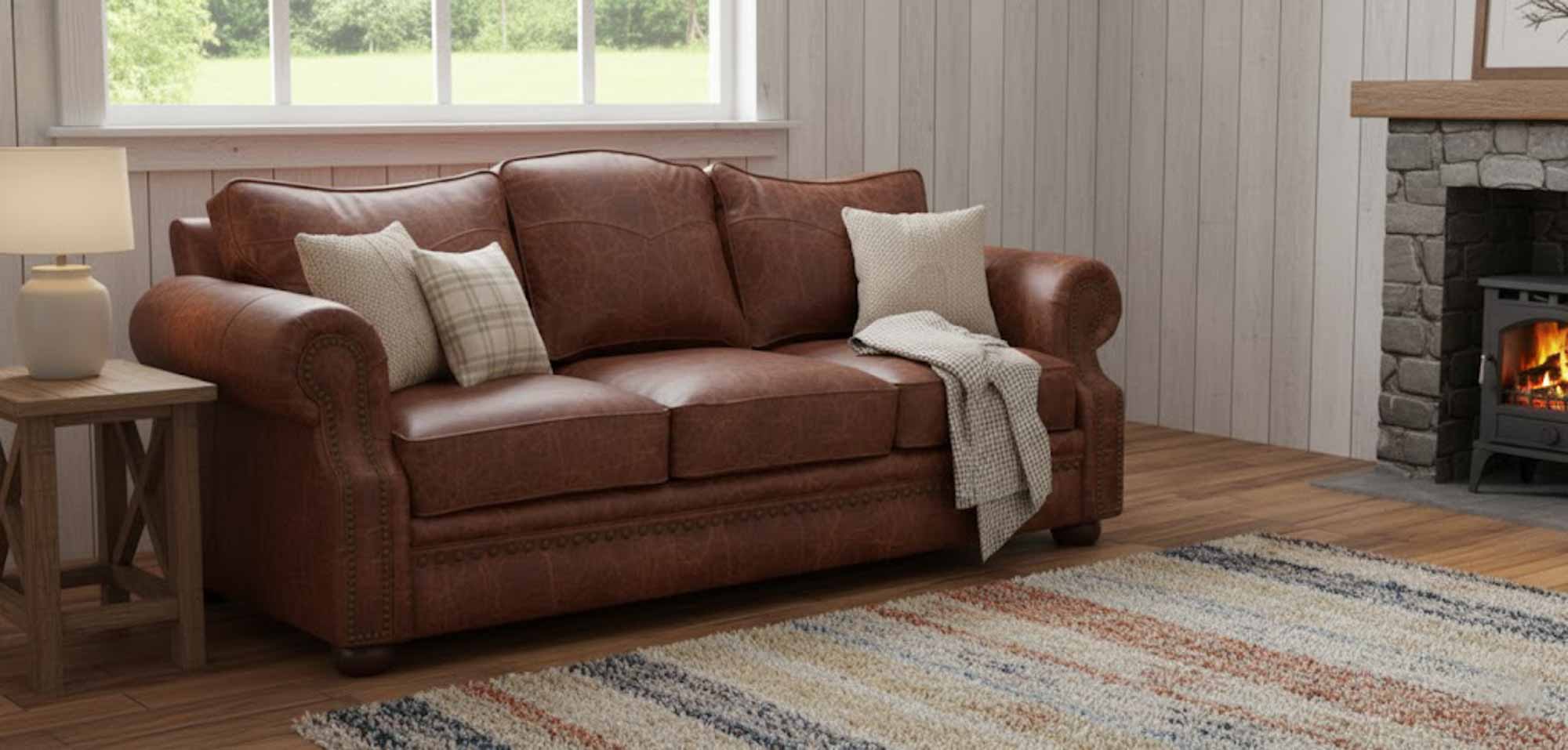 Stetson Leather Sofa - Image 8
