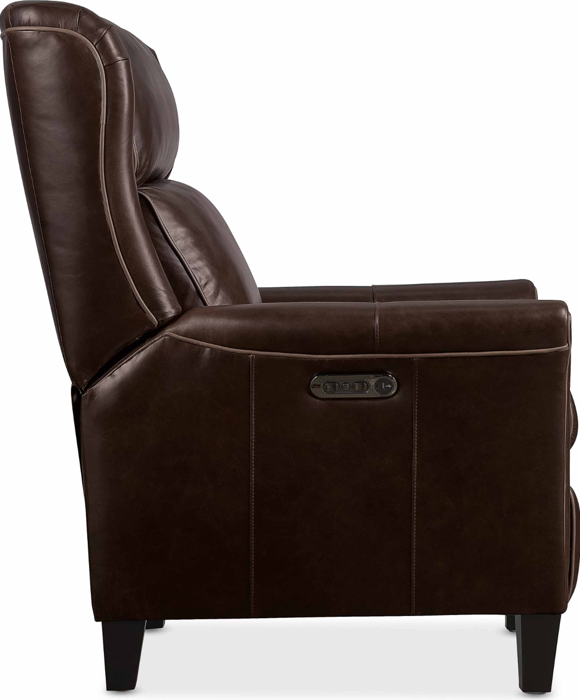 Sundays Leather Power Recliner With Articulating Headrest In Dark Brown - Image 3