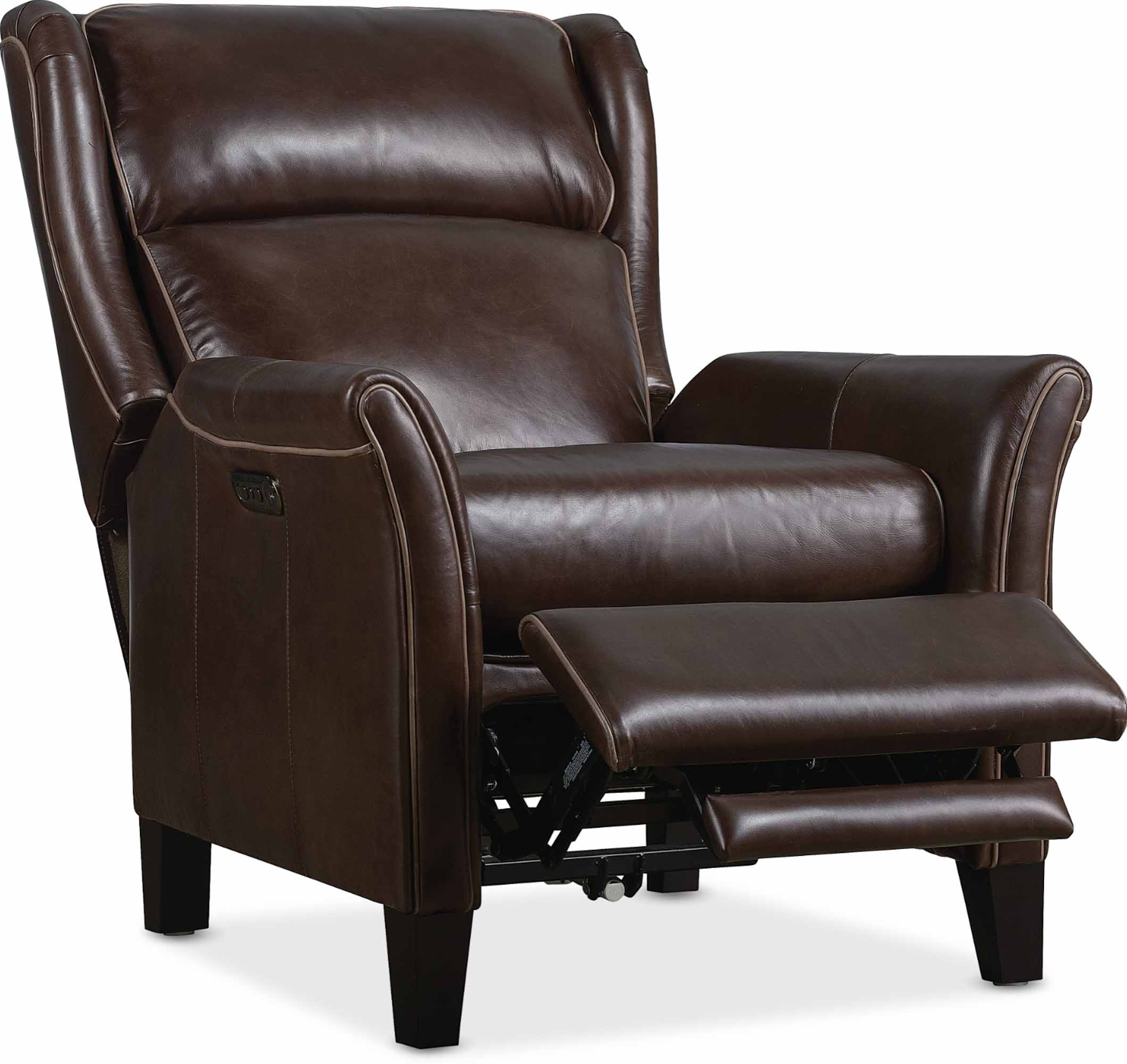 Sundays Leather Power Recliner With Articulating Headrest In Dark Brown - Image 6